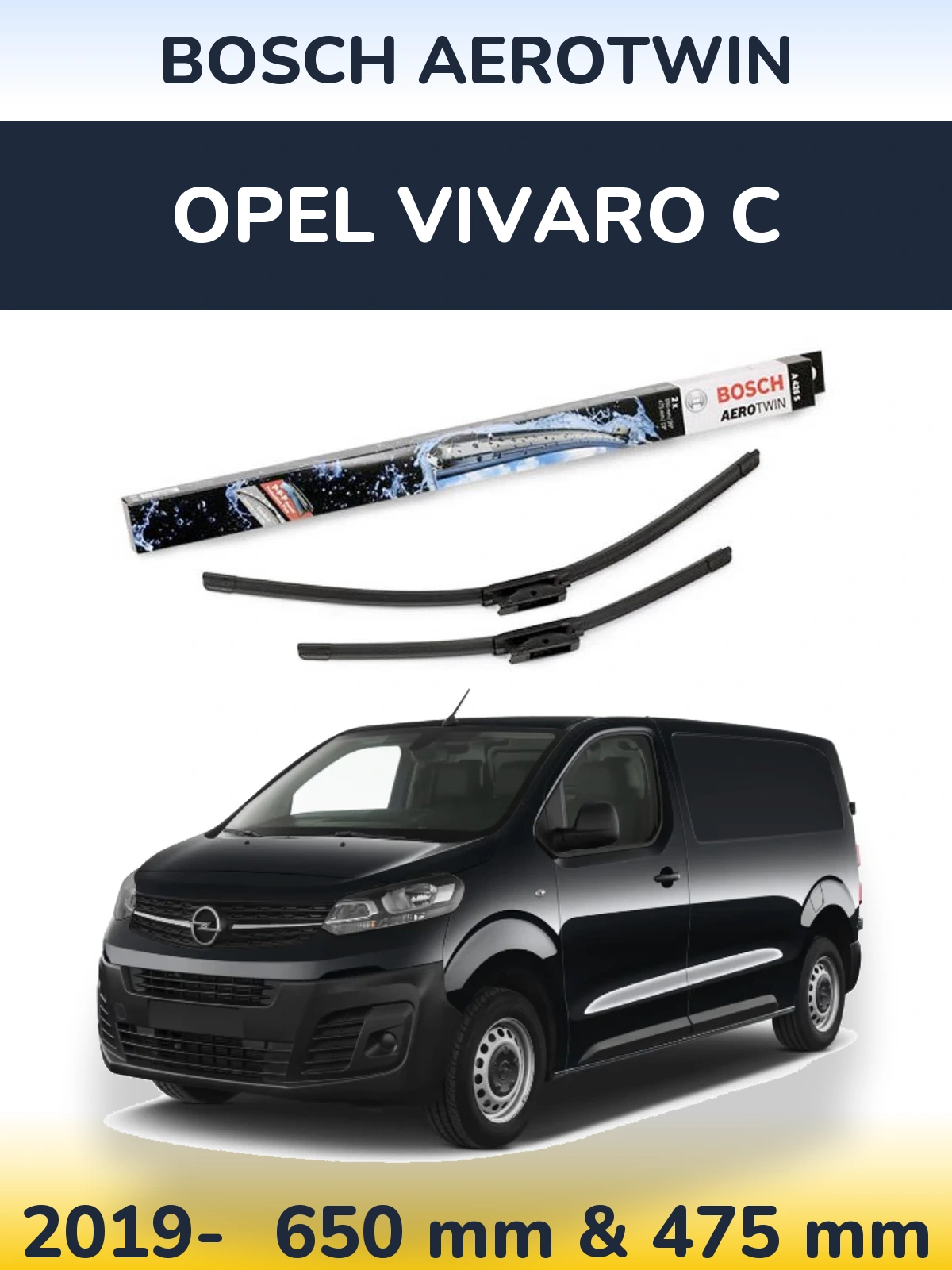 Ștergătoare BOSCH AeroTwin pentru Opel Vivaro C