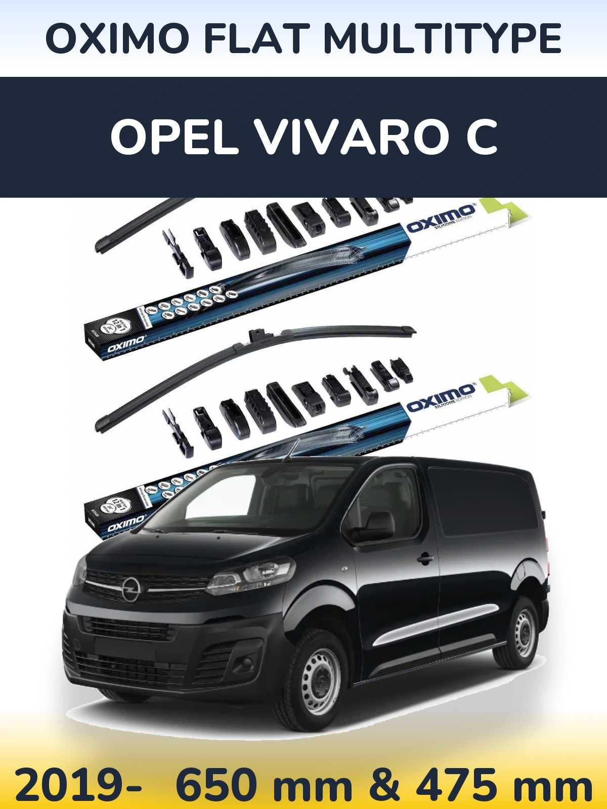 Ștergătoare Oximo Flat MultiTipe pentru Opel Vivaro C