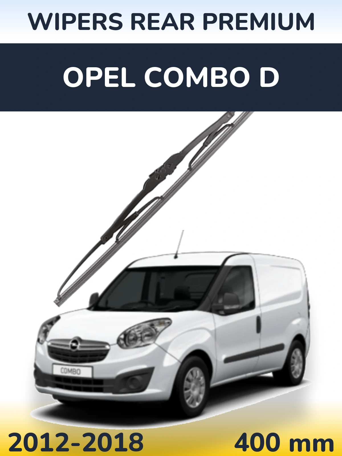 Задний дворник WIPERS REAR PREMIUM 400 мм для Opel Combo D 2012-2018