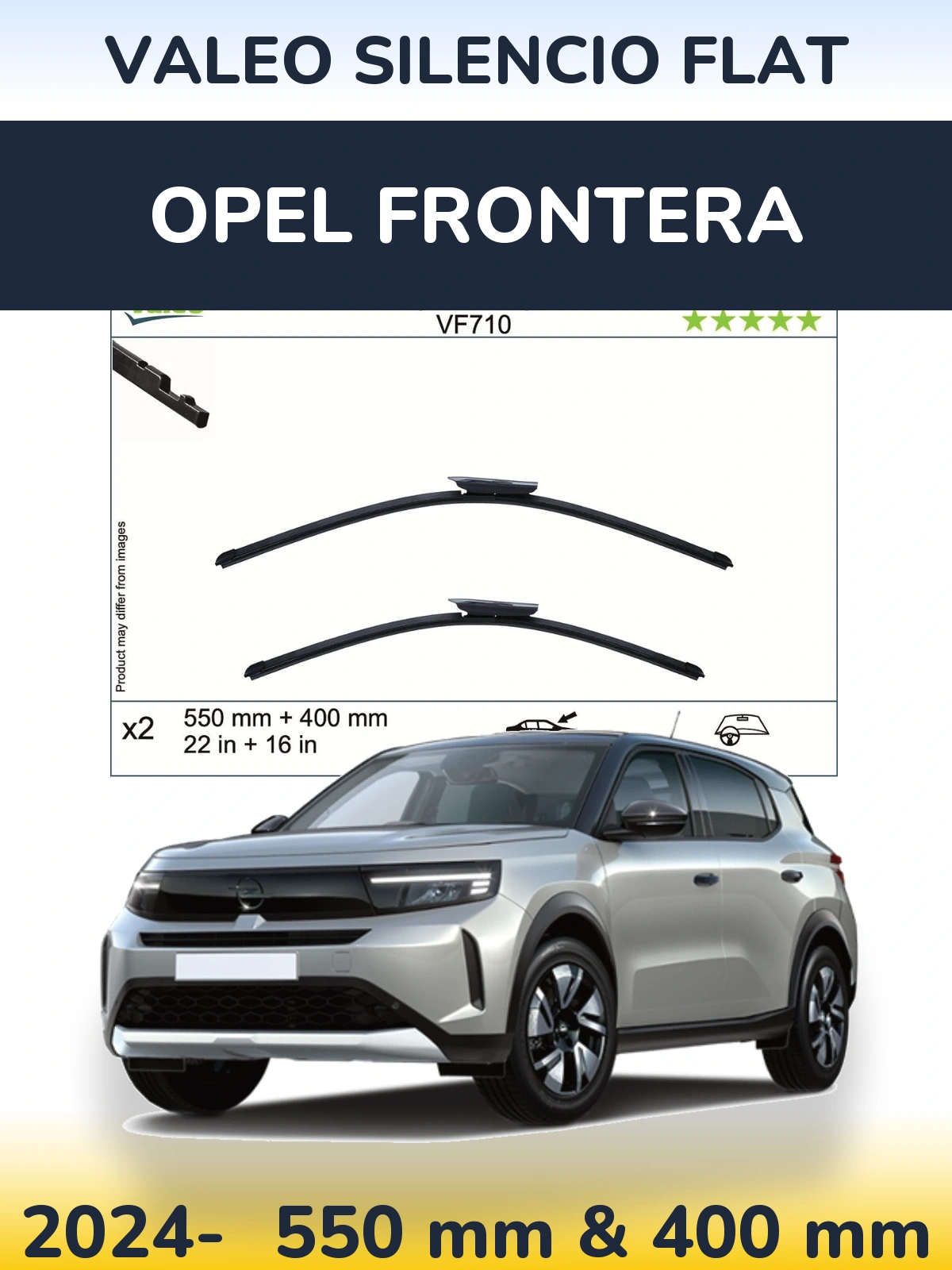 Ștergătoare Valeo Silencio Flat pentru Opel Frontera