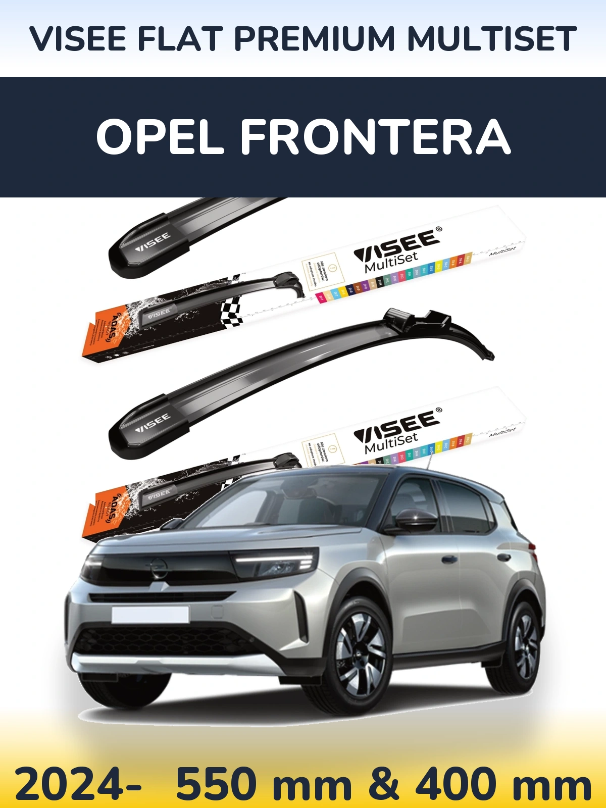 Ștergătoare VISEE FLAT PREMIUM MultiSet pentru Opel Frontera