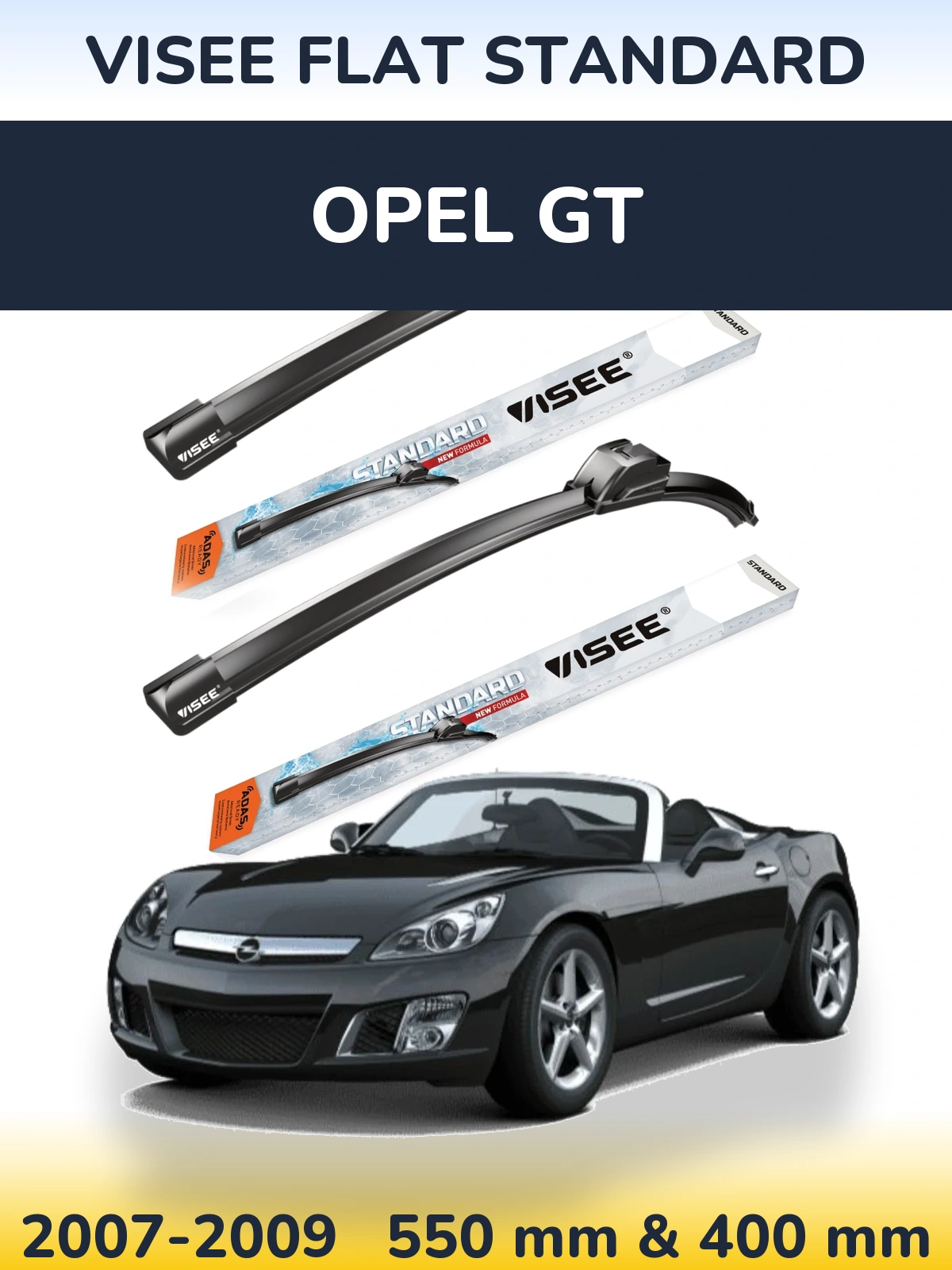 Ștergătoare VISEE FLAT STANDARD pentru Opel GT