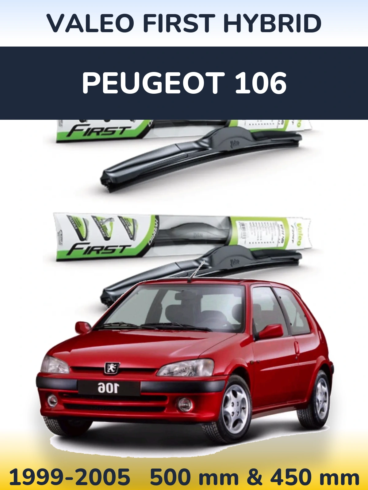 Ștergătoare Valeo First Hybrid pentru Peugeot 106
