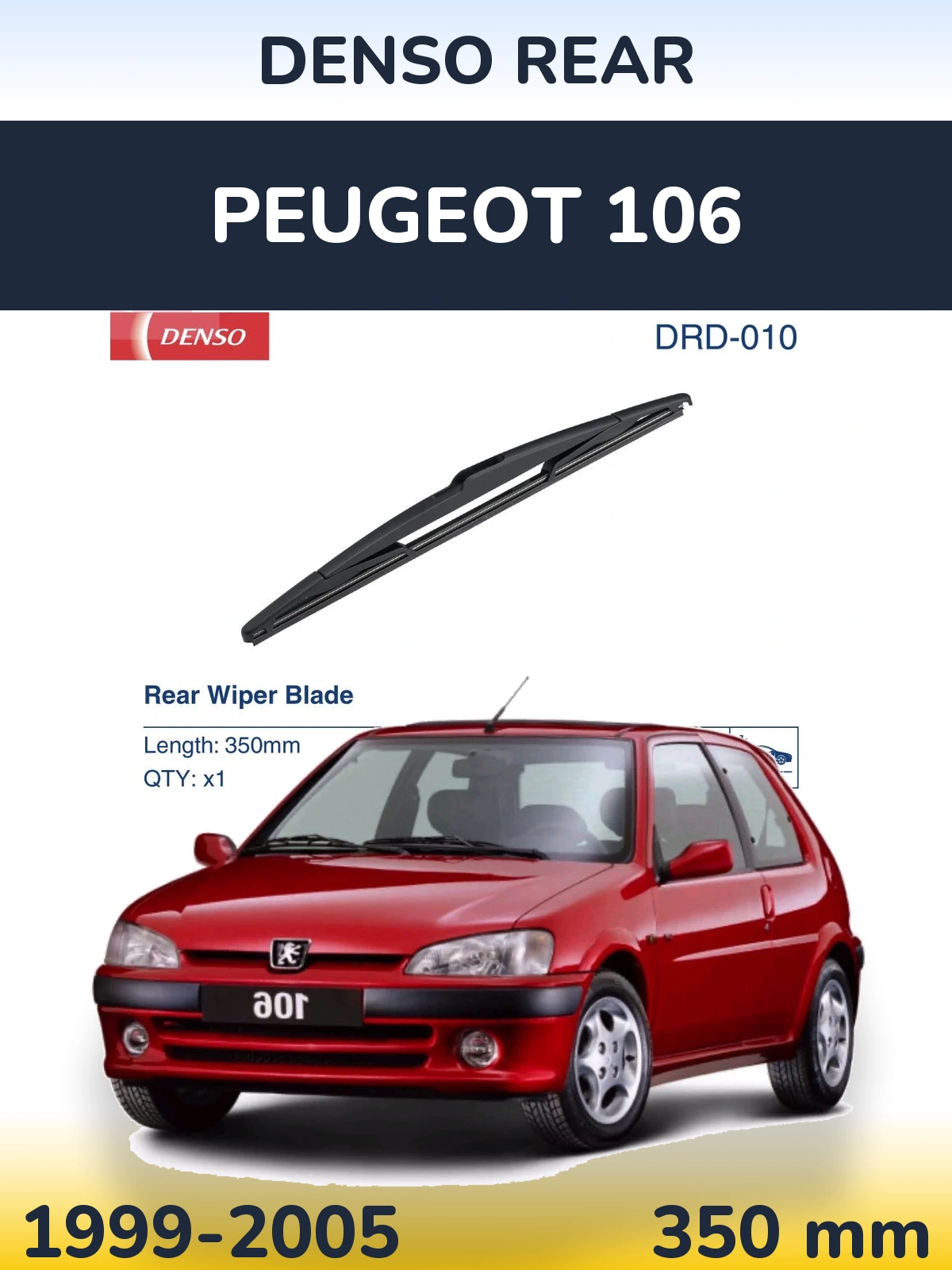 Ștergătoare Denso Rear pentru Peugeot 106