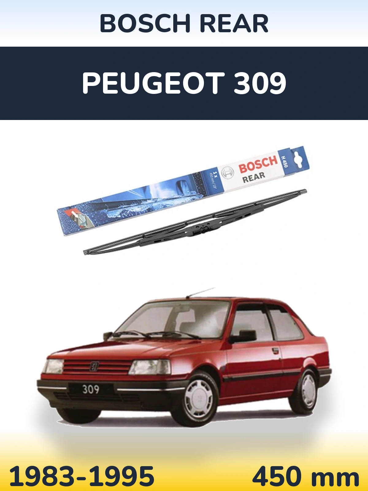 Ștergătoare BOSCH Rear pentru Peugeot 309