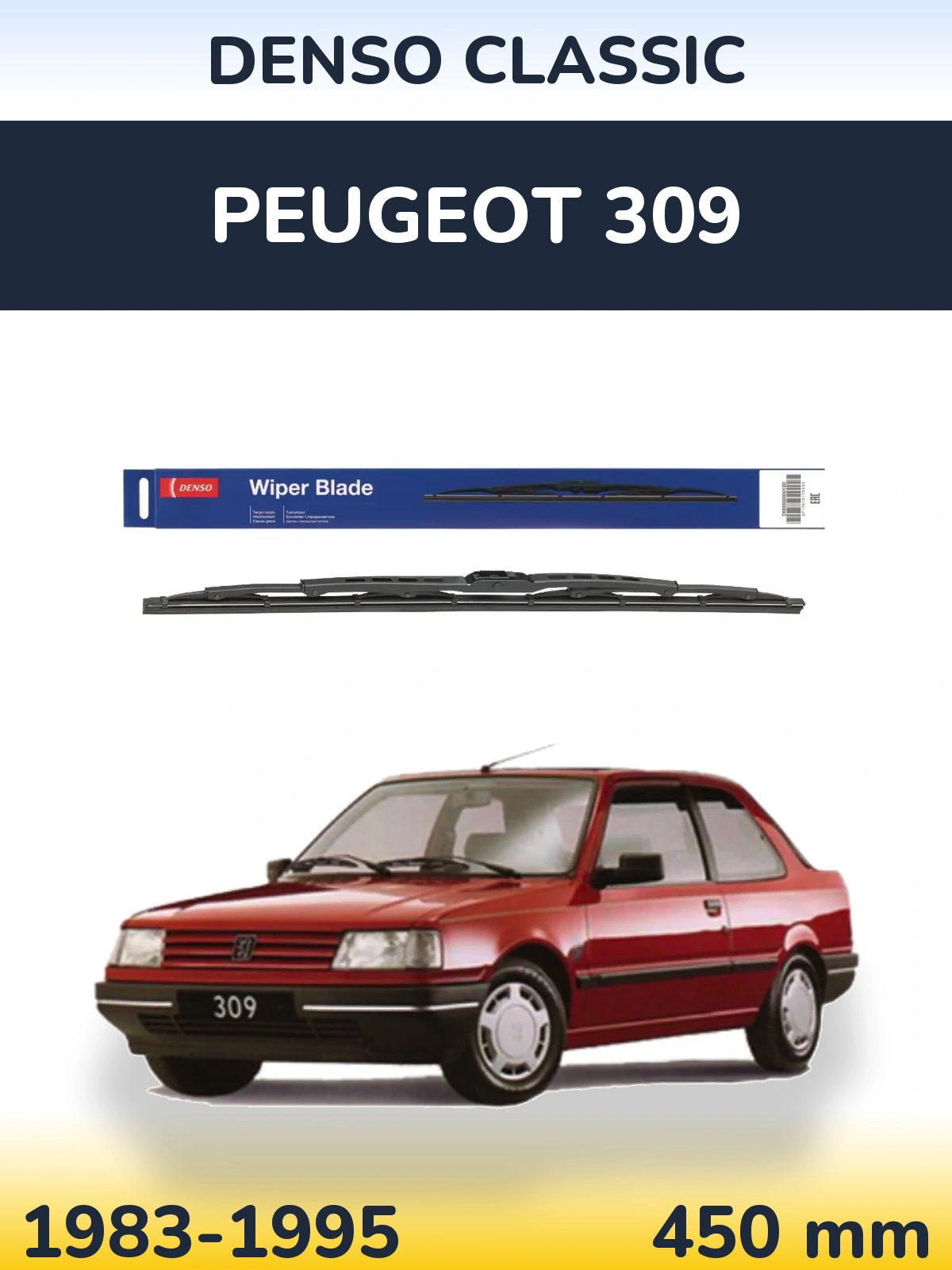 Ștergătoare Denso Classic pentru Peugeot 309