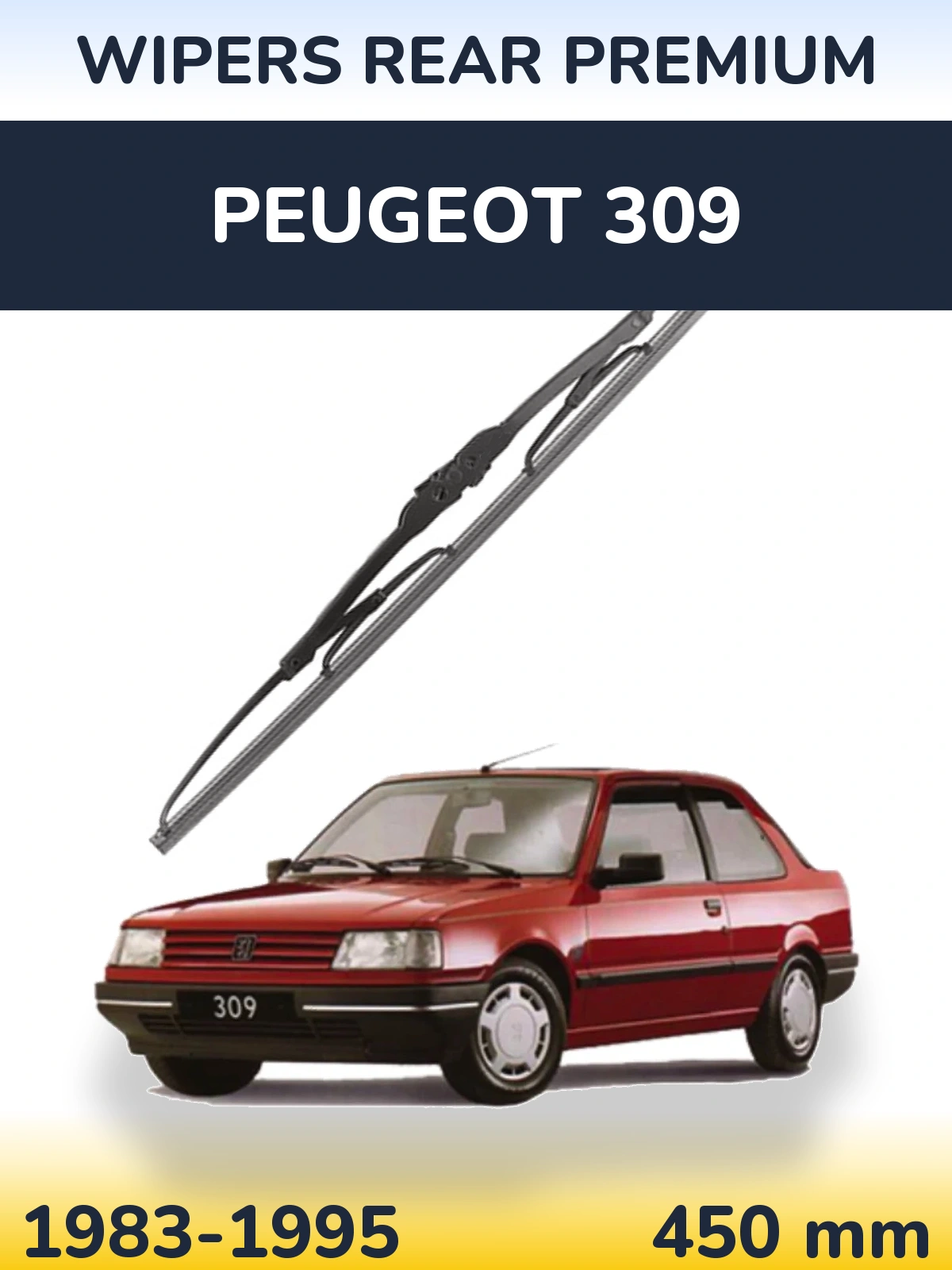 Ștergătoare WIPERS REAR PREMIUM pentru Peugeot 309