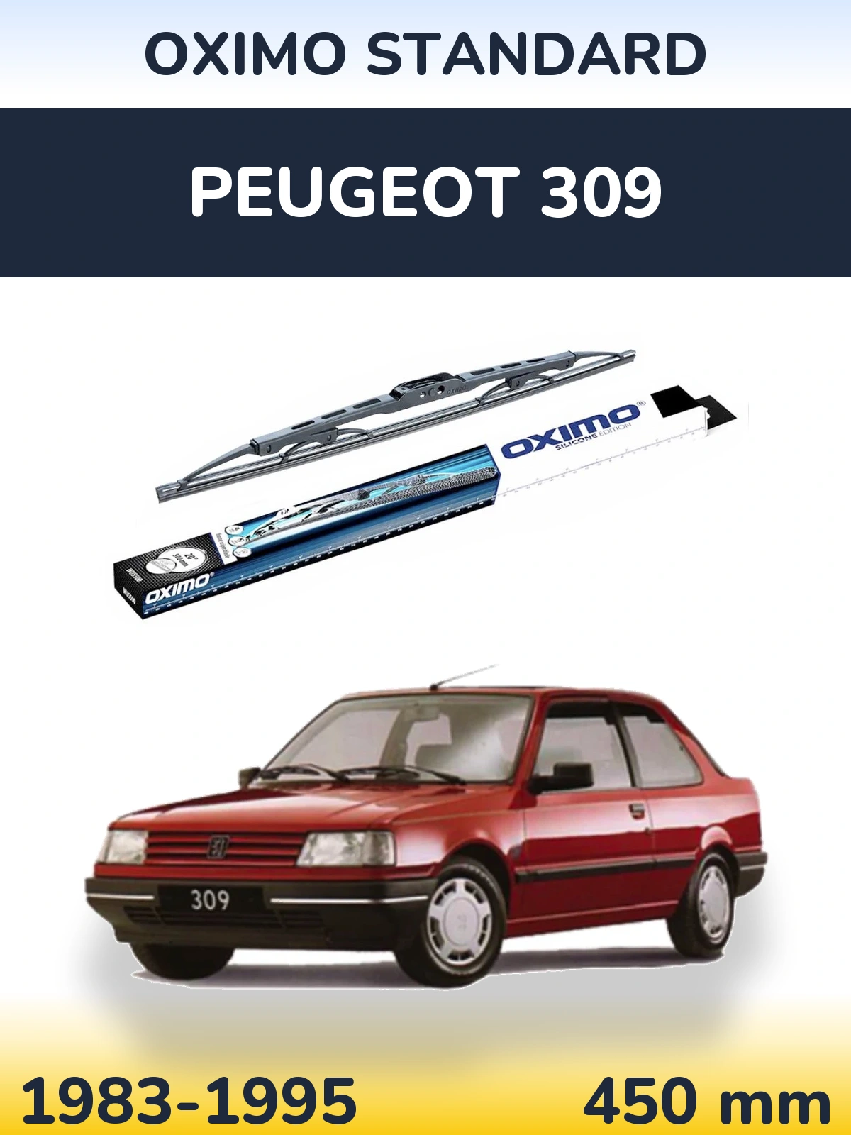 Ștergătoare Oximo Standard pentru Peugeot 309