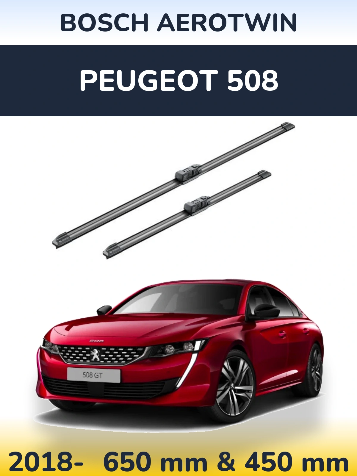 Ștergătoare BOSCH AeroTwin pentru Peugeot 508