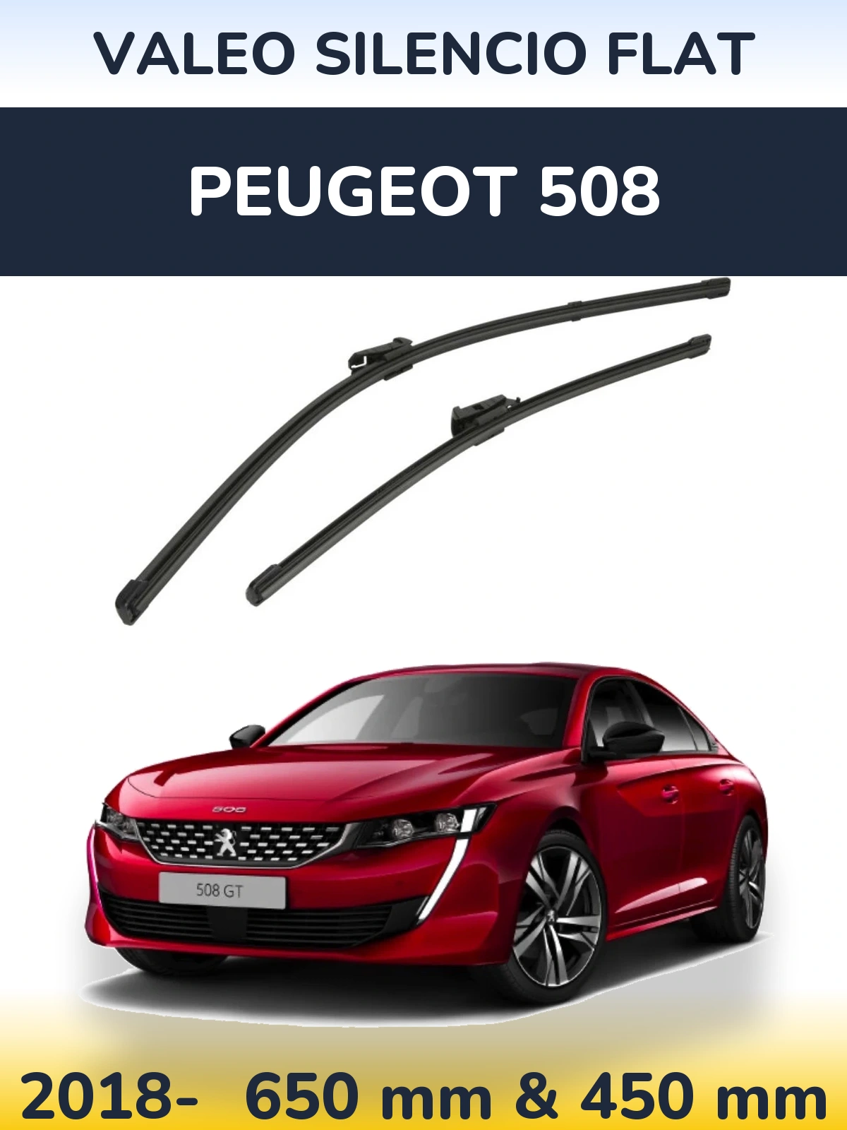 Ștergătoare Valeo Silencio Flat pentru Peugeot 508