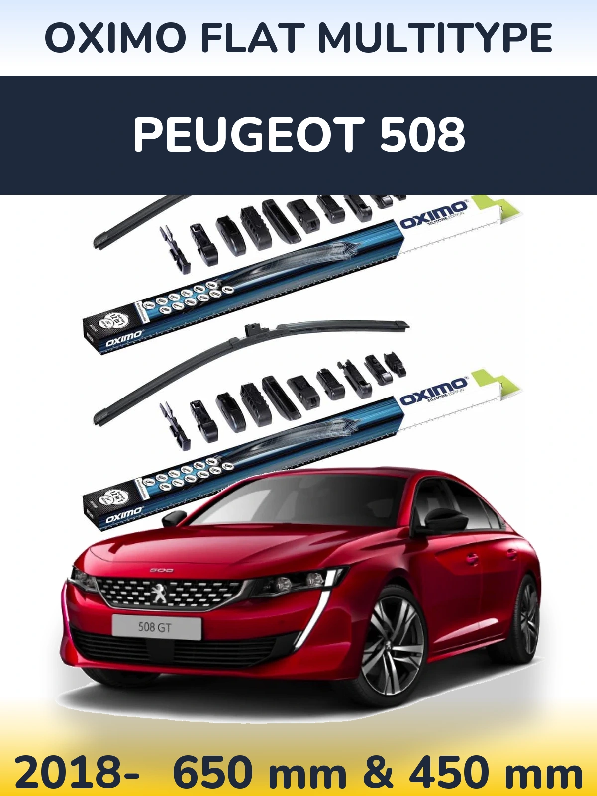 Ștergătoare Oximo Flat MultiTipe pentru Peugeot 508