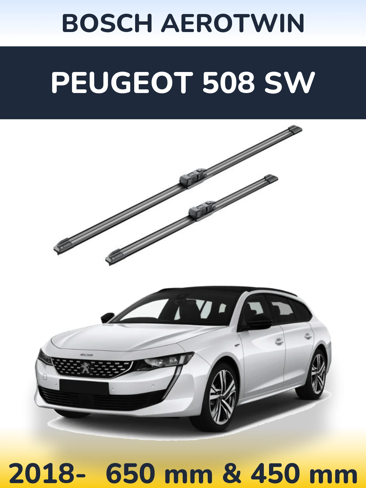 Ștergătoare BOSCH AeroTwin pentru Peugeot 508 SW