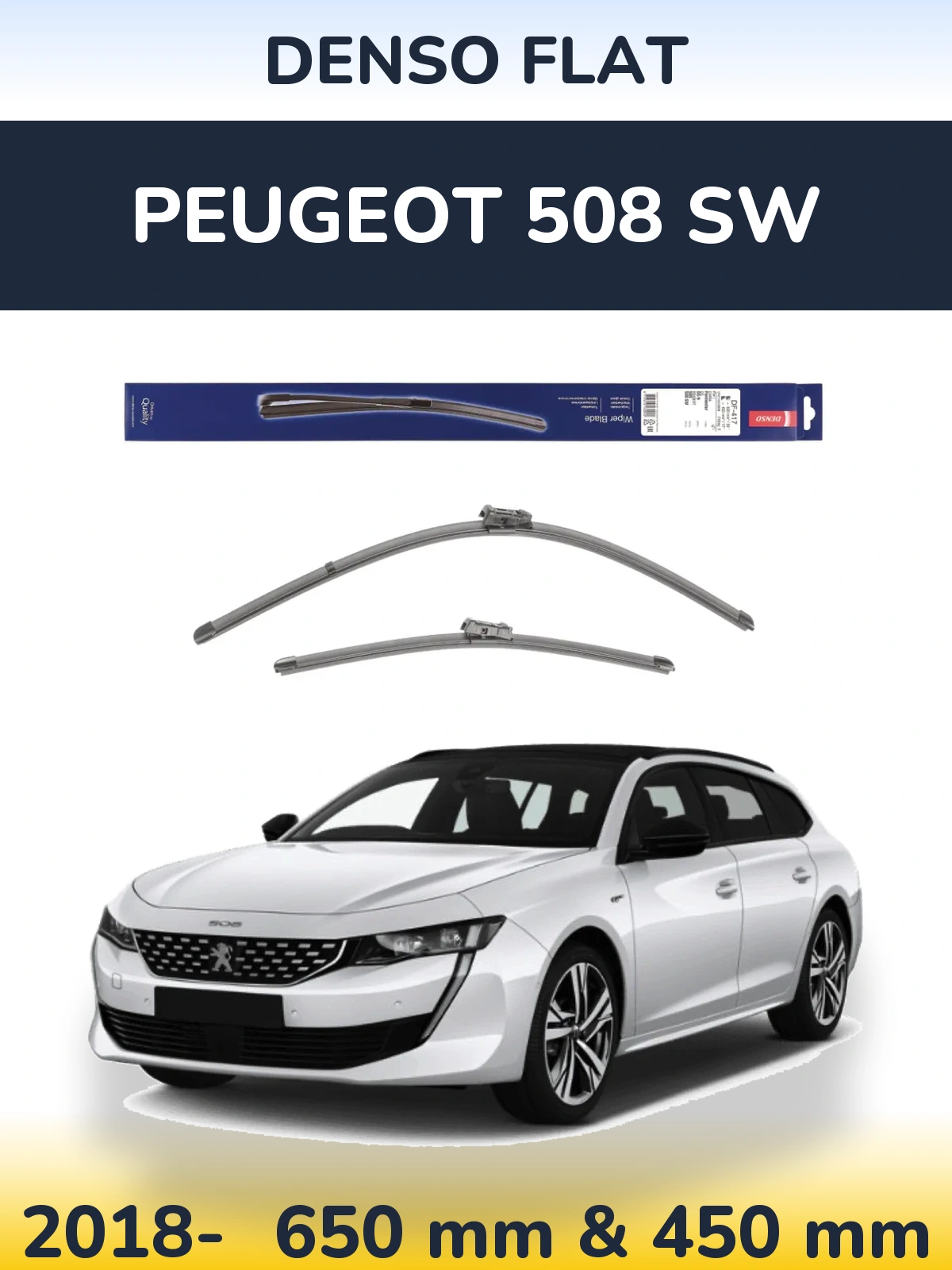 Ștergătoare Denso Flat pentru Peugeot 508 SW