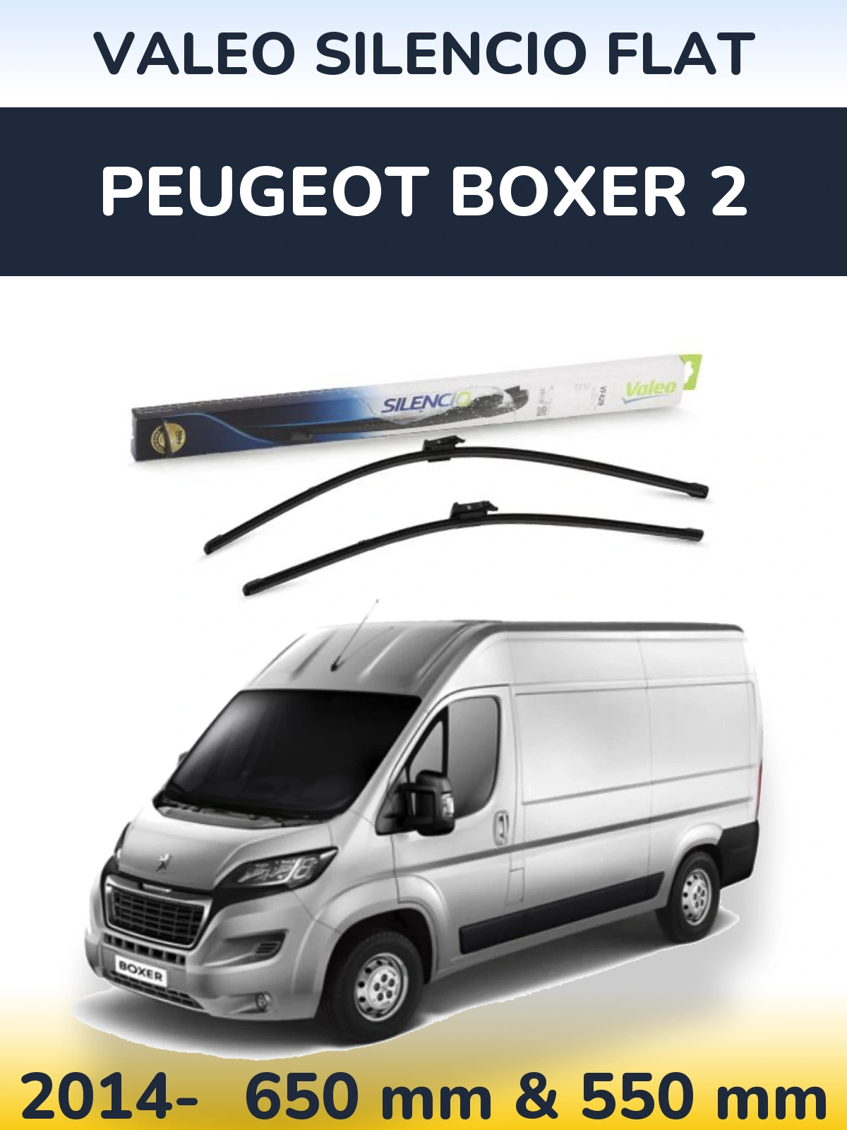 Ștergătoare Valeo Silencio Flat pentru Peugeot Boxer 2