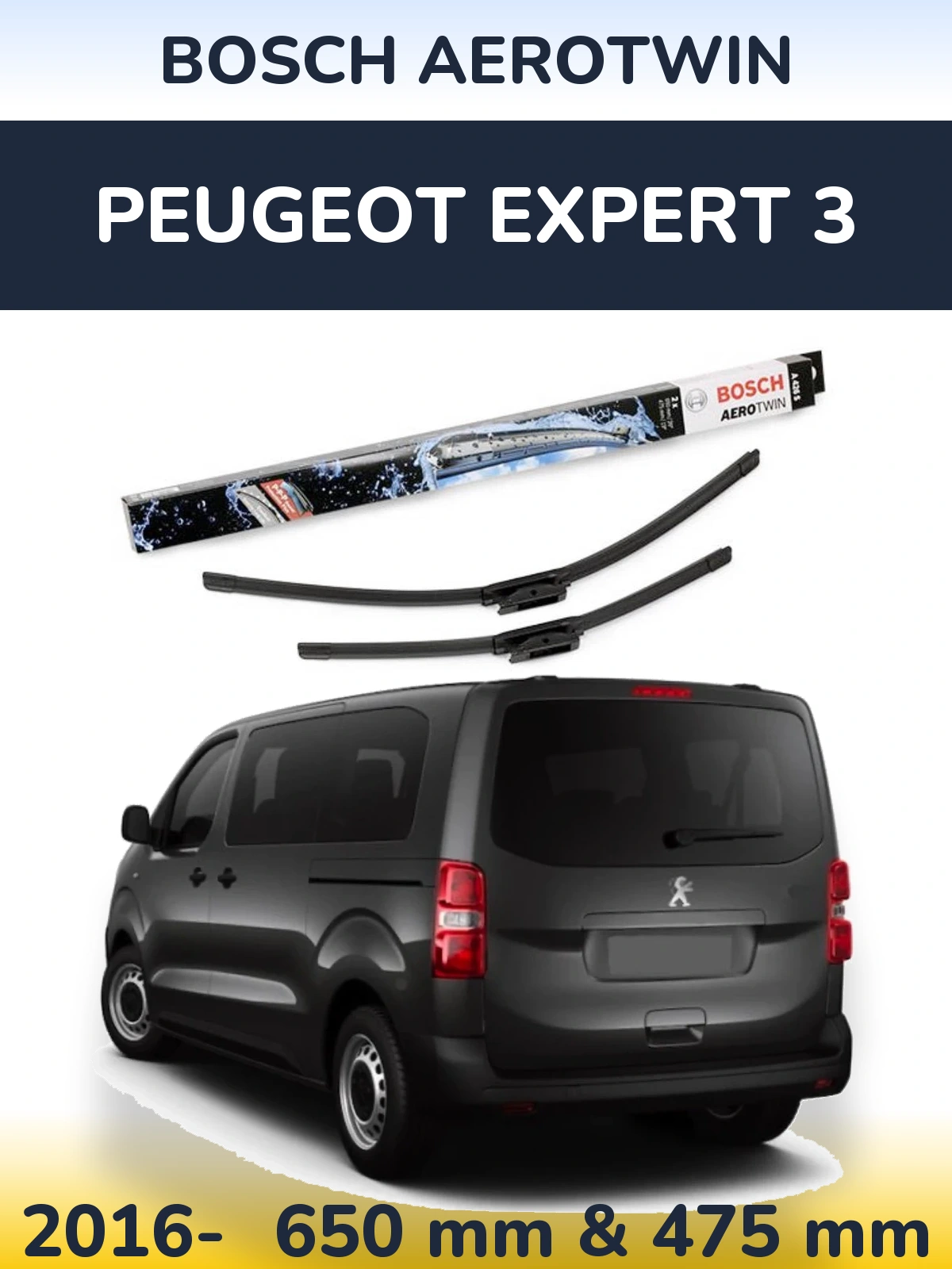Ștergătoare BOSCH AeroTwin pentru Peugeot Expert 3