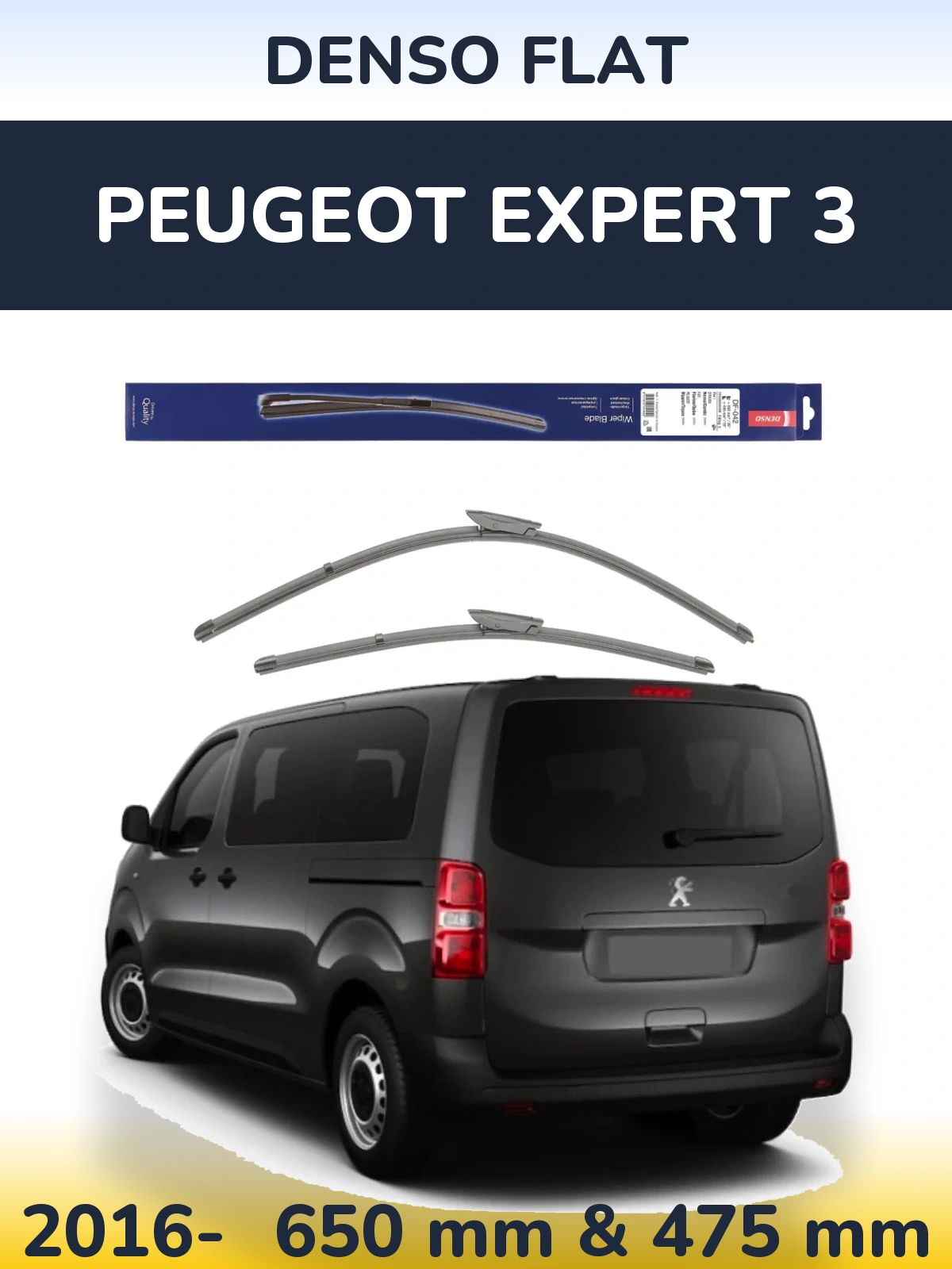 Ștergătoare Denso Flat pentru Peugeot Expert 3