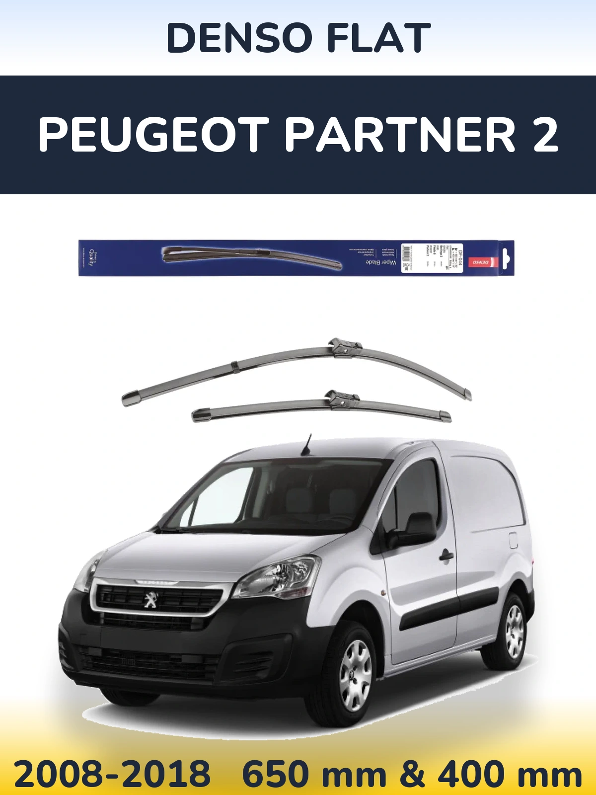 Ștergătoare Denso Flat pentru Peugeot Partner 2