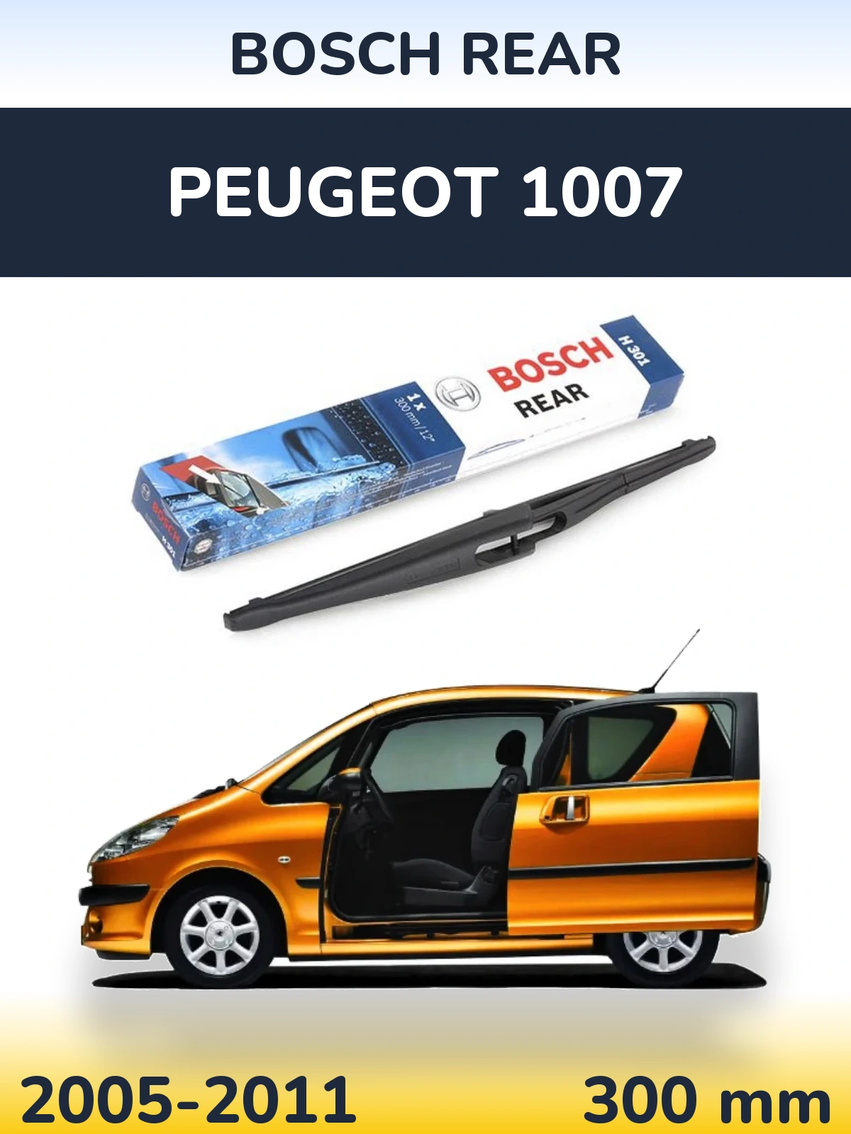 Ștergătoare BOSCH Rear pentru Peugeot 1007
