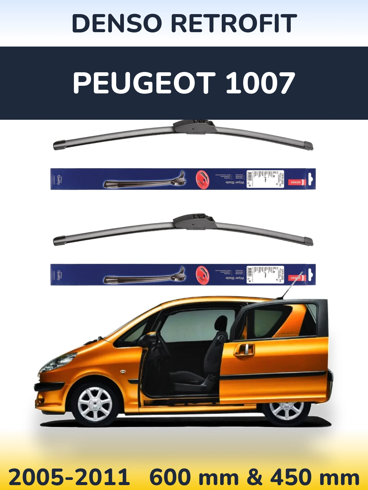 Ștergătoare Denso Retrofit pentru Peugeot 1007