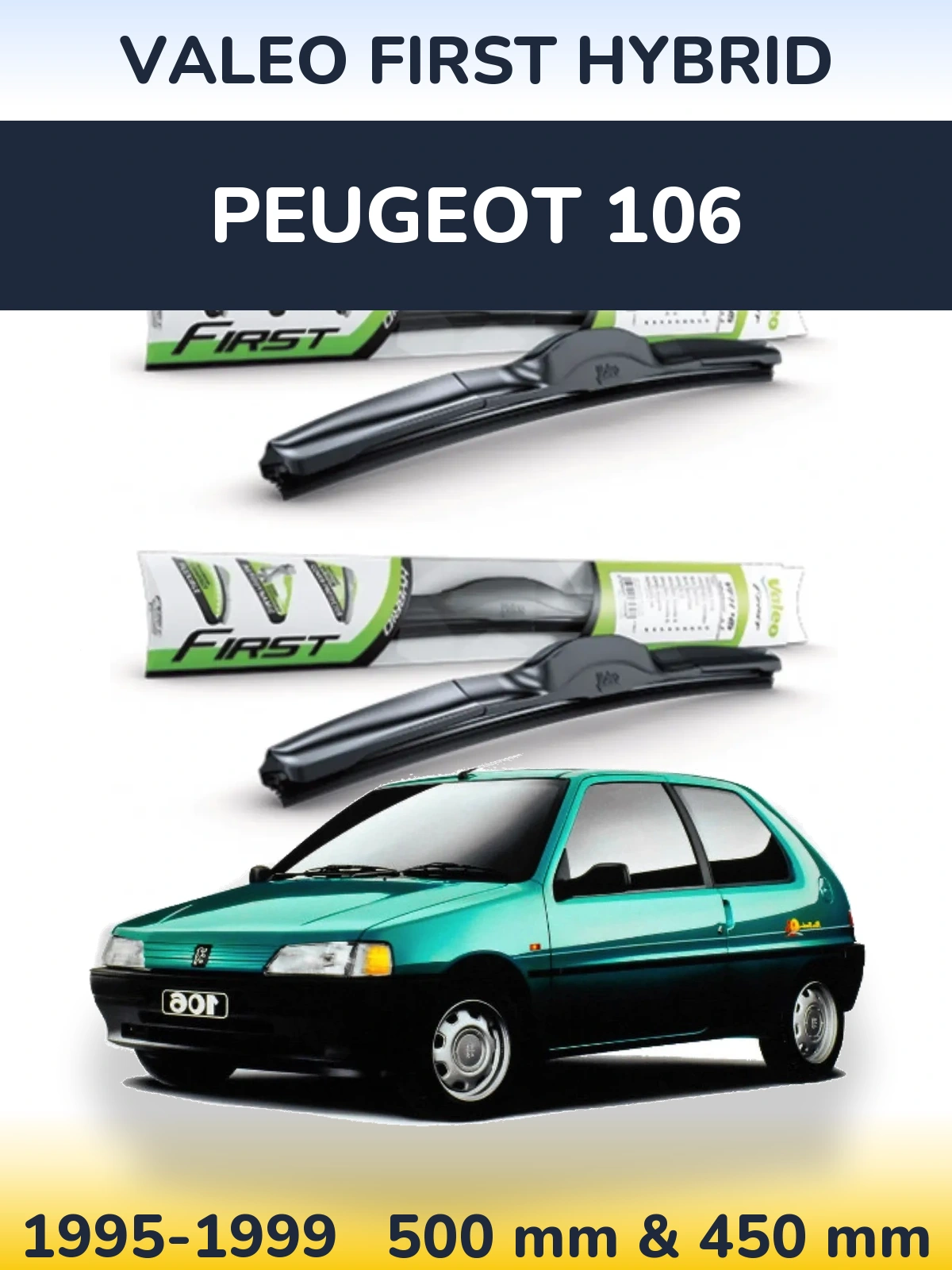 Ștergătoare Valeo First Hybrid pentru Peugeot 106