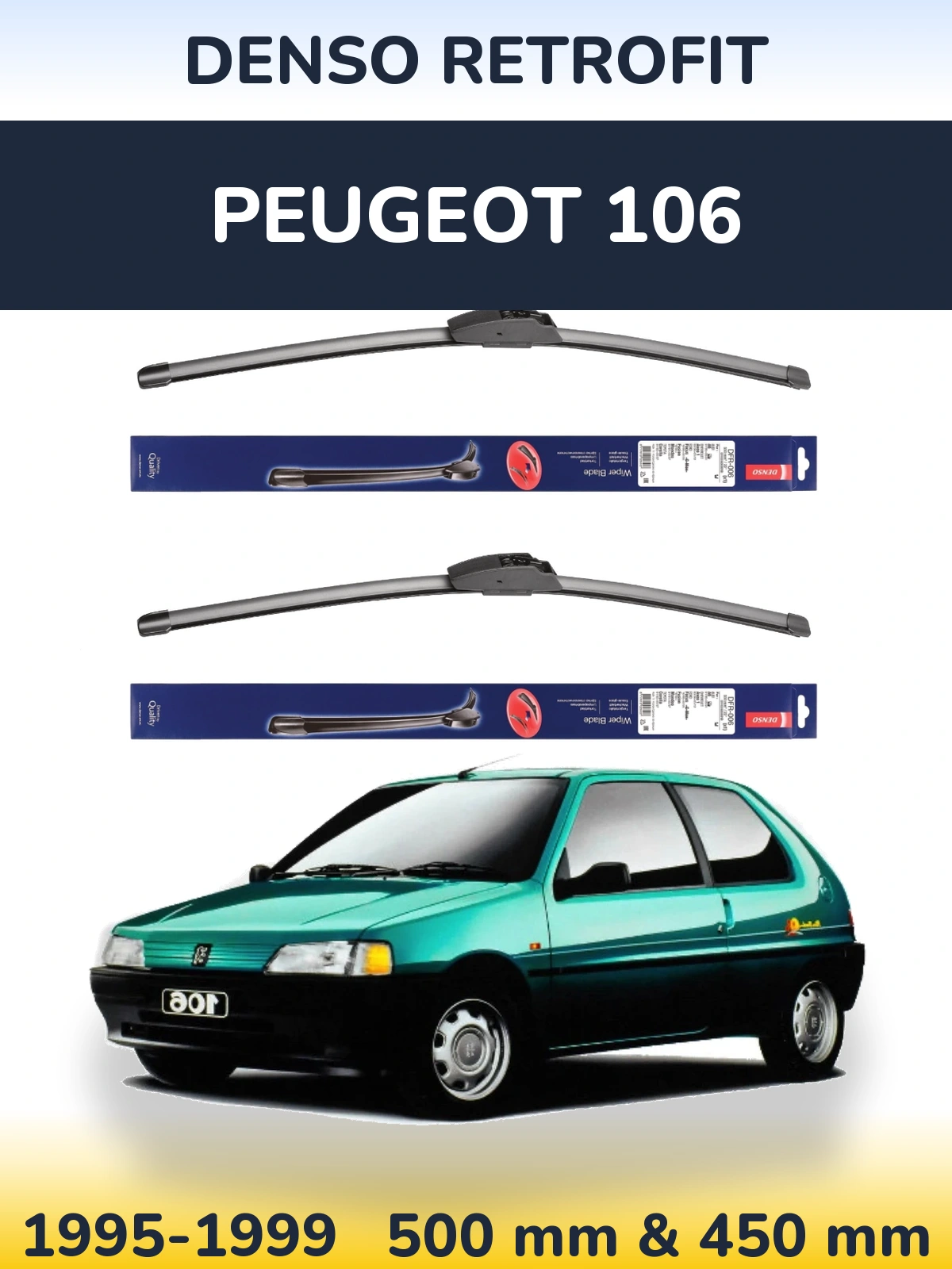 Ștergătoare Denso Retrofit pentru Peugeot 106