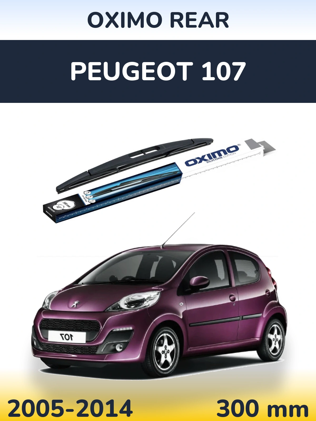 Ștergătoare Oximo Rear pentru Peugeot 107