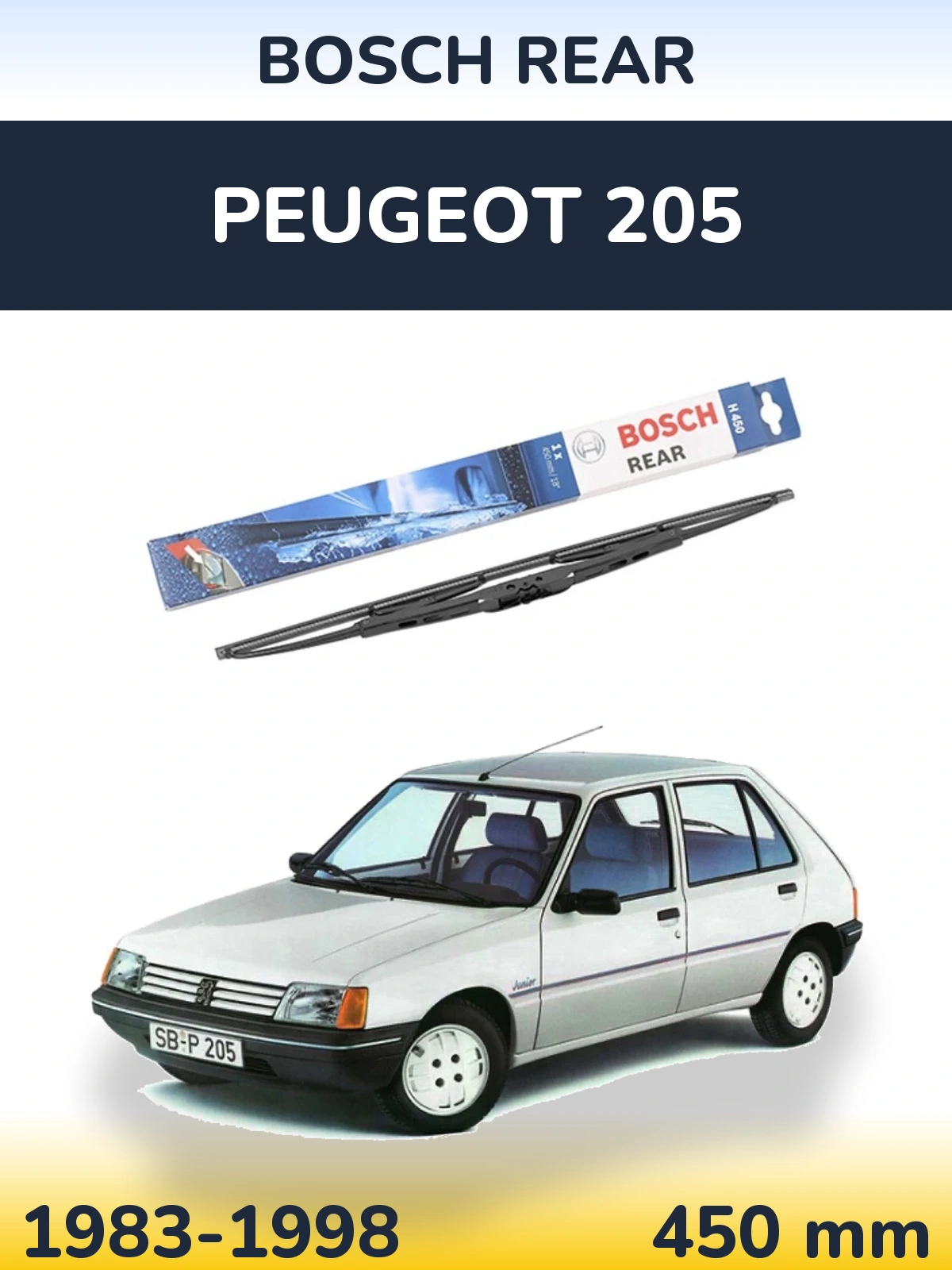 Ștergătoare BOSCH Rear pentru Peugeot 205