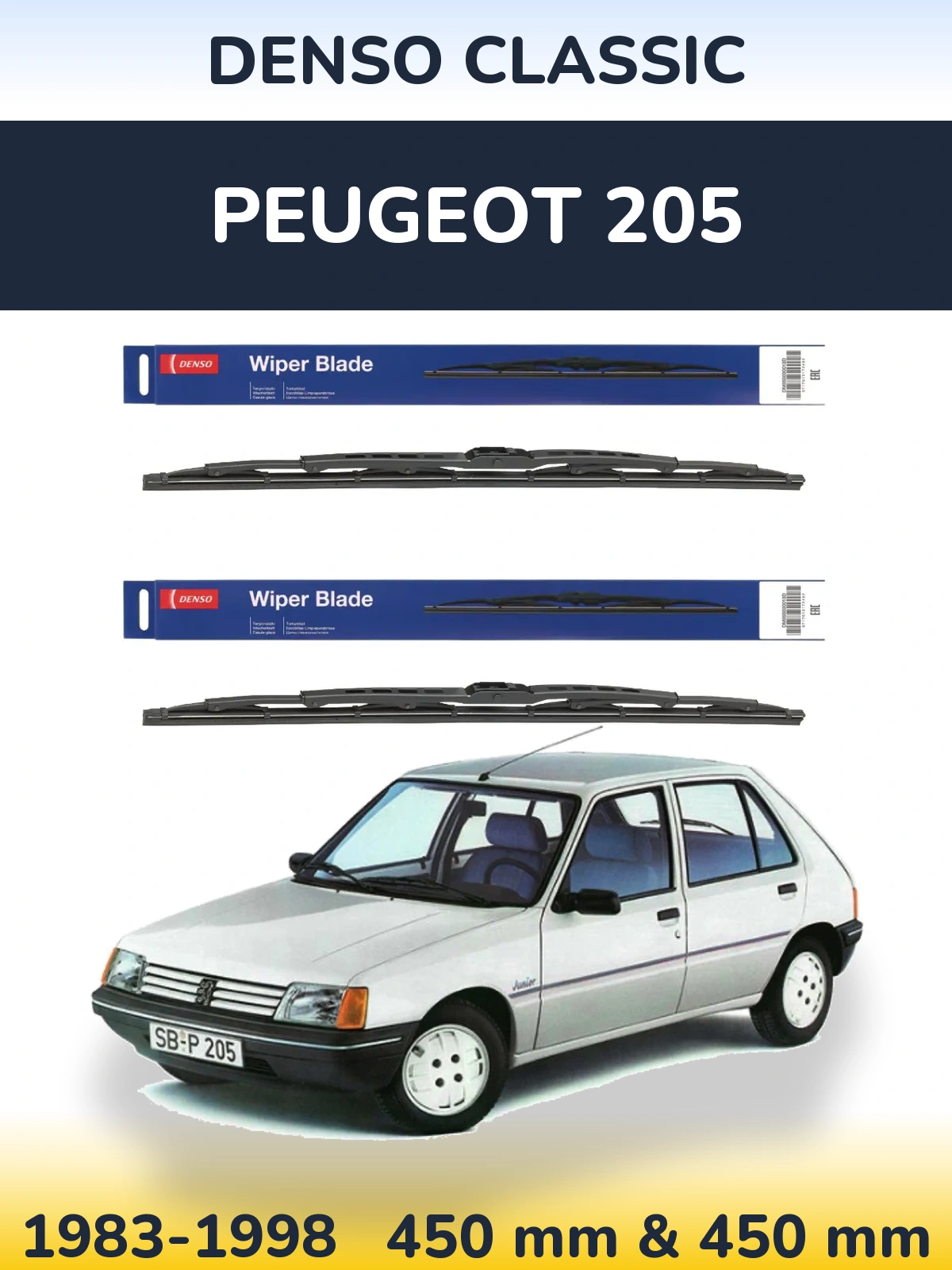 Ștergătoare Denso Classic pentru Peugeot 205