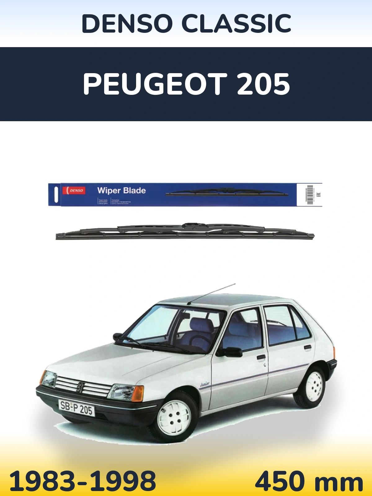 Ștergătoare Denso Classic pentru Peugeot 205