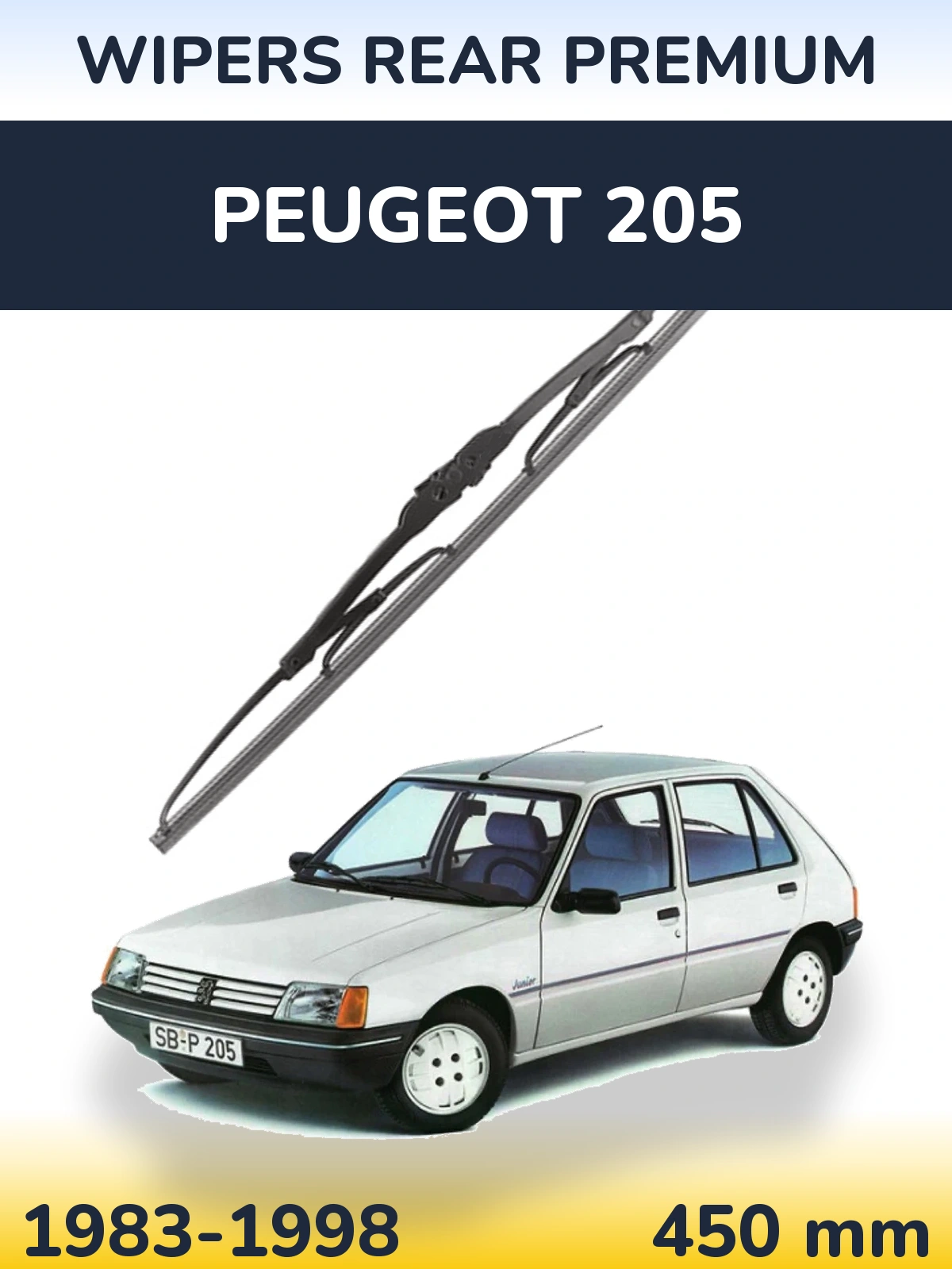 Ștergătoare WIPERS REAR PREMIUM pentru Peugeot 205