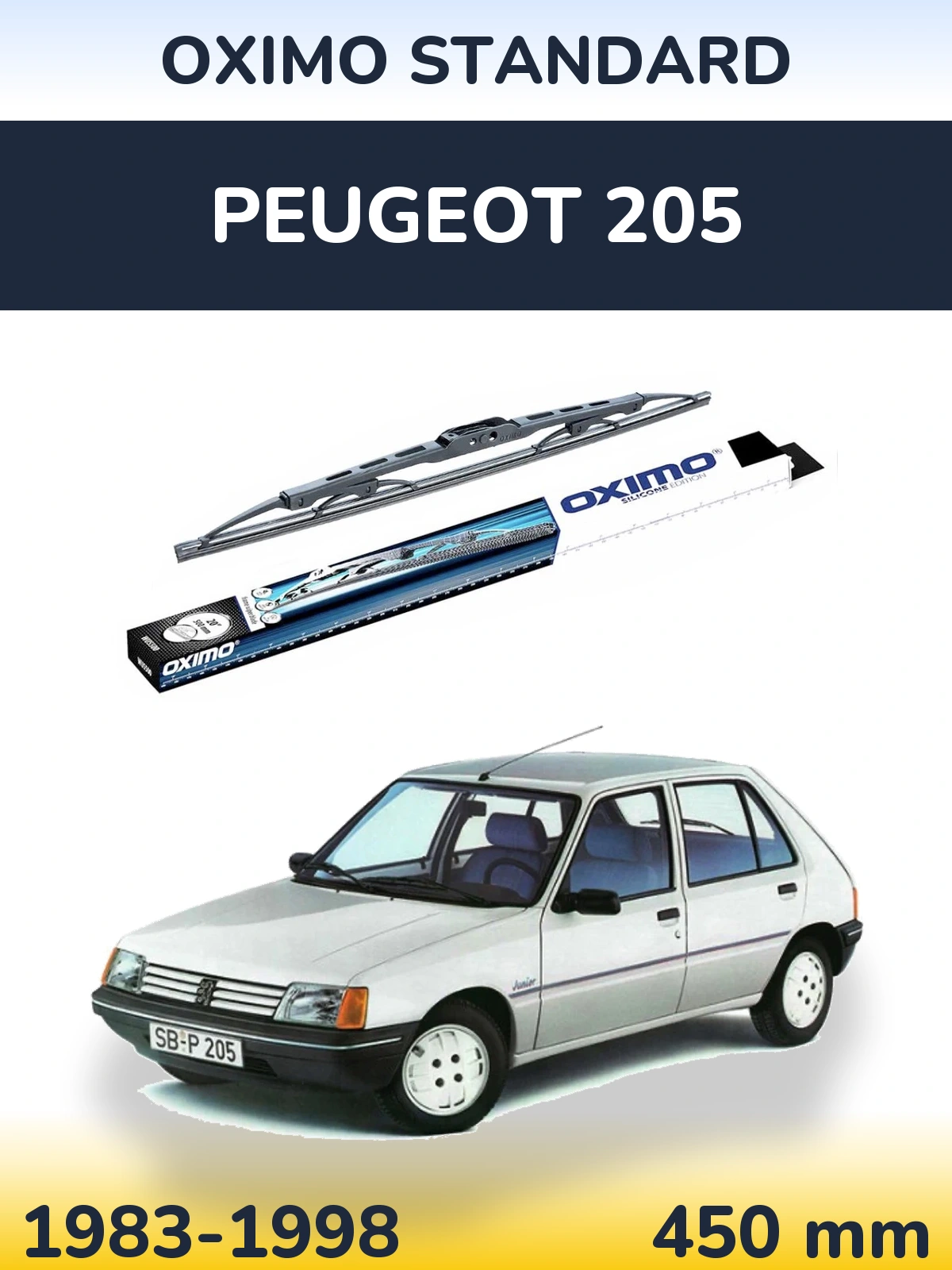 Ștergătoare Oximo Standard pentru Peugeot 205