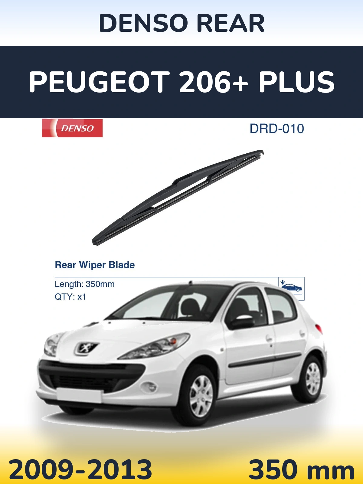 Ștergătoare Denso Rear pentru Peugeot 206+ Plus