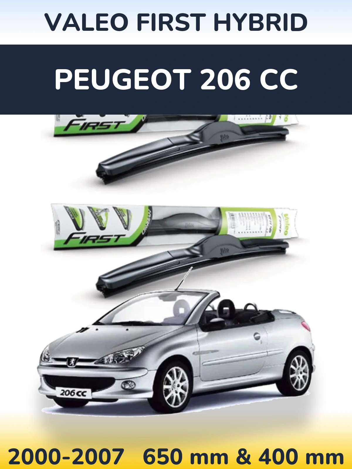 Ștergătoare Valeo First Hybrid pentru Peugeot 206 CC