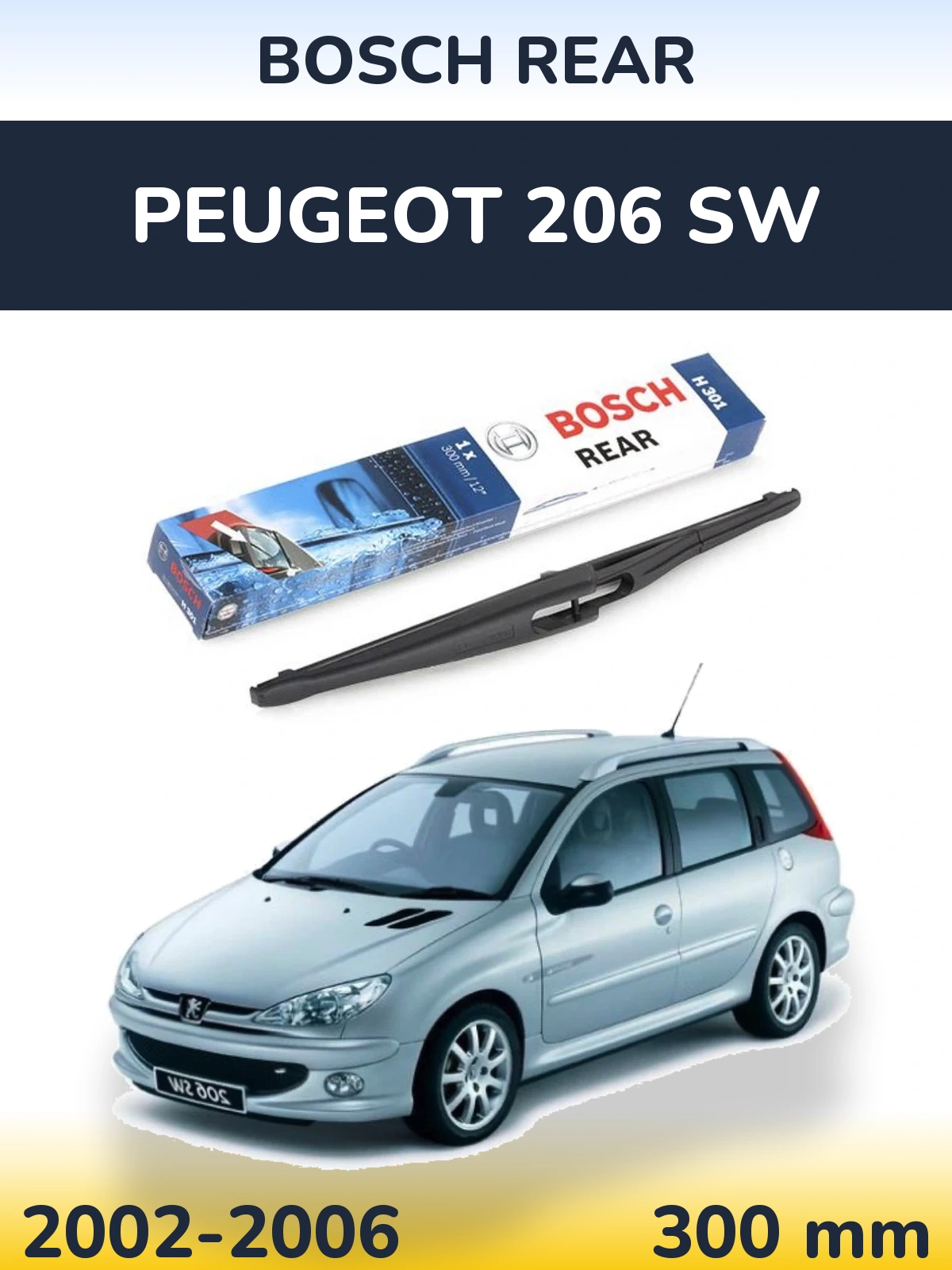 Ștergătoare BOSCH Rear pentru Peugeot 206 SW