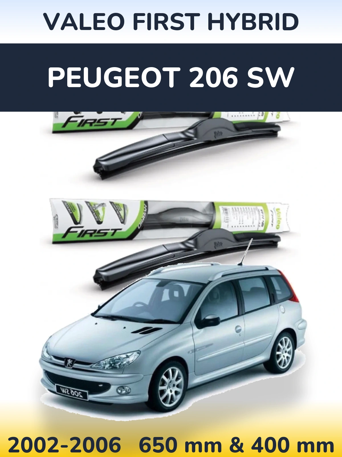 Ștergătoare Valeo First Hybrid pentru Peugeot 206 SW