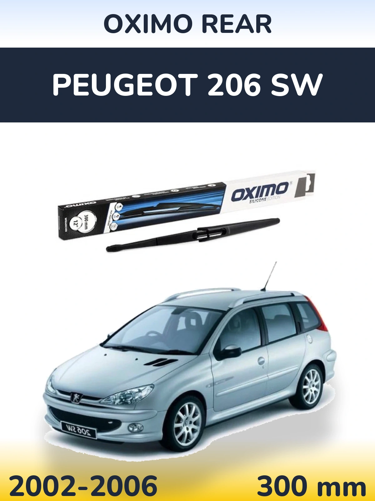 Ștergătoare Oximo Rear pentru Peugeot 206 SW