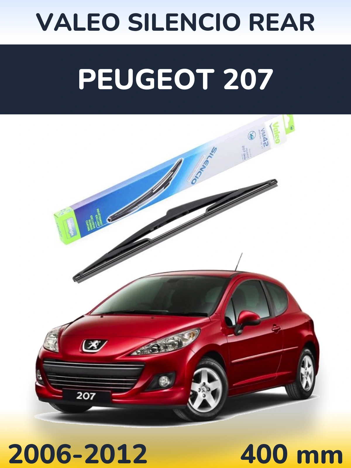 Ștergătoare Valeo Silencio Rear pentru Peugeot 207