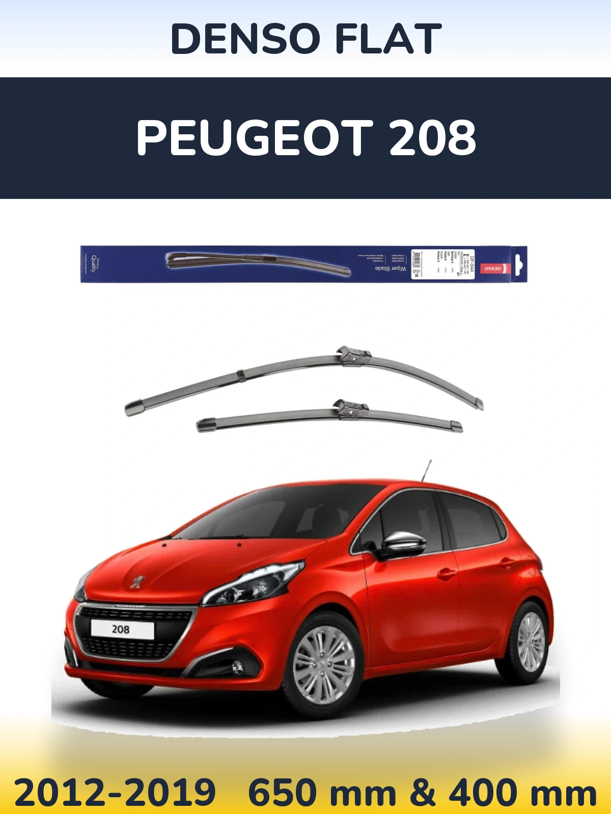 Ștergătoare Denso Flat pentru Peugeot 208