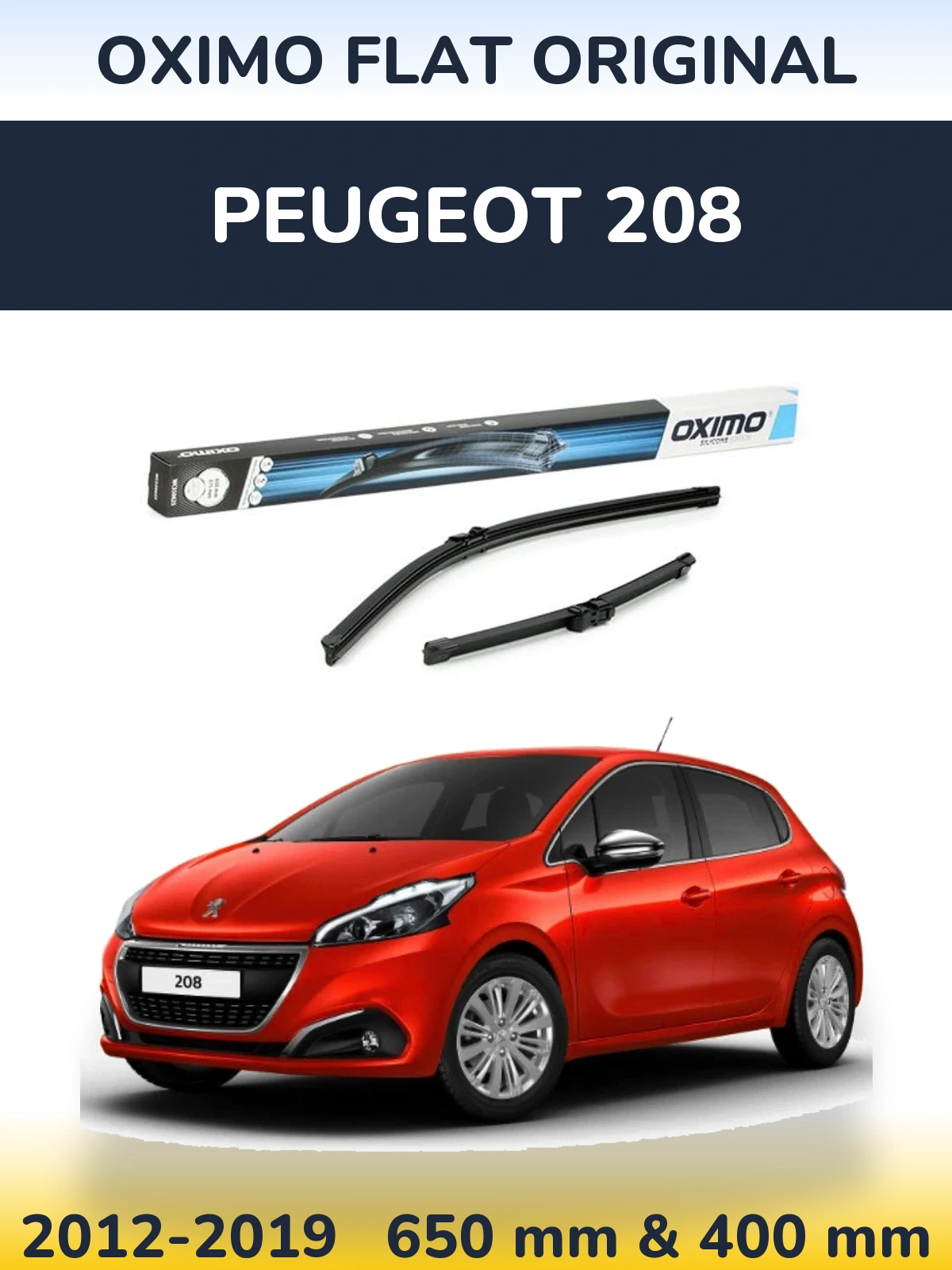 Ștergătoare Oximo Flat Original pentru Peugeot 208