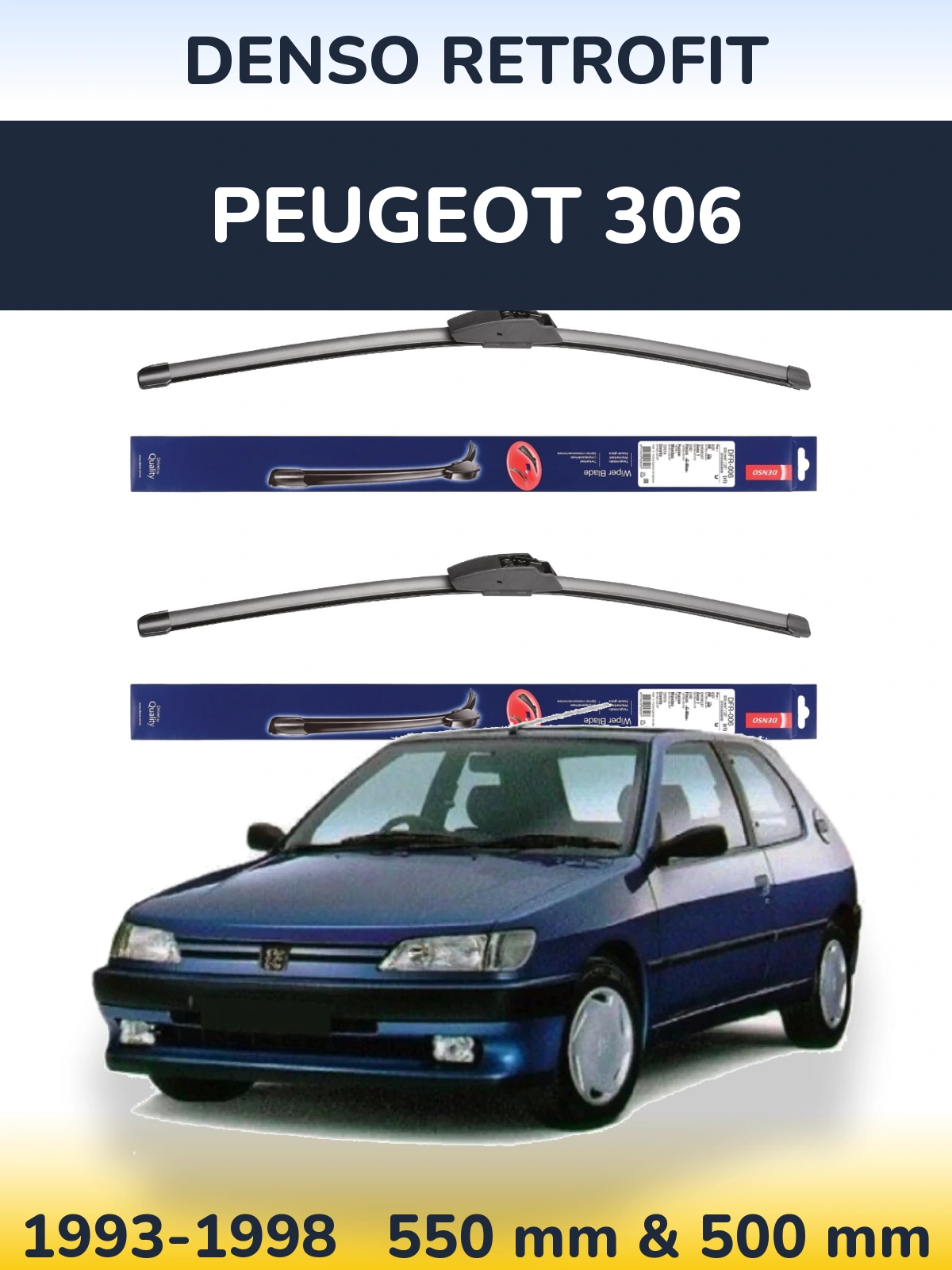 Ștergătoare Denso Retrofit pentru Peugeot 306
