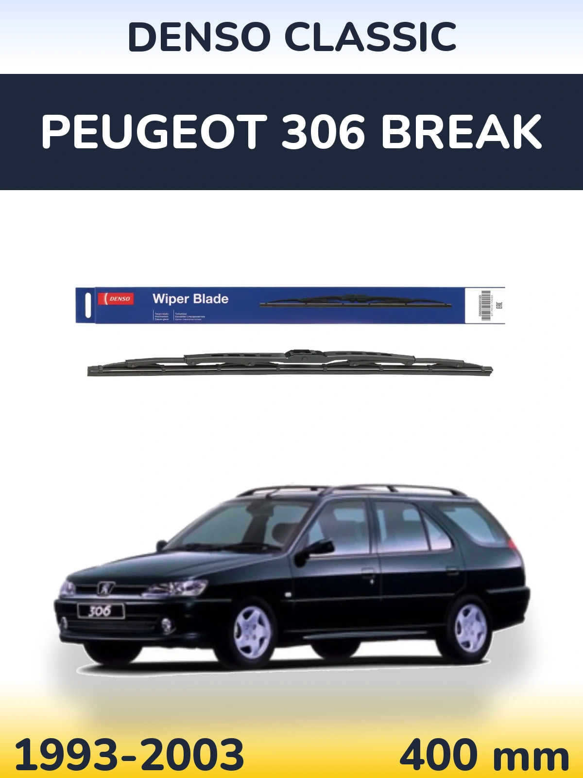 Ștergătoare Denso Classic pentru Peugeot 306 Break
