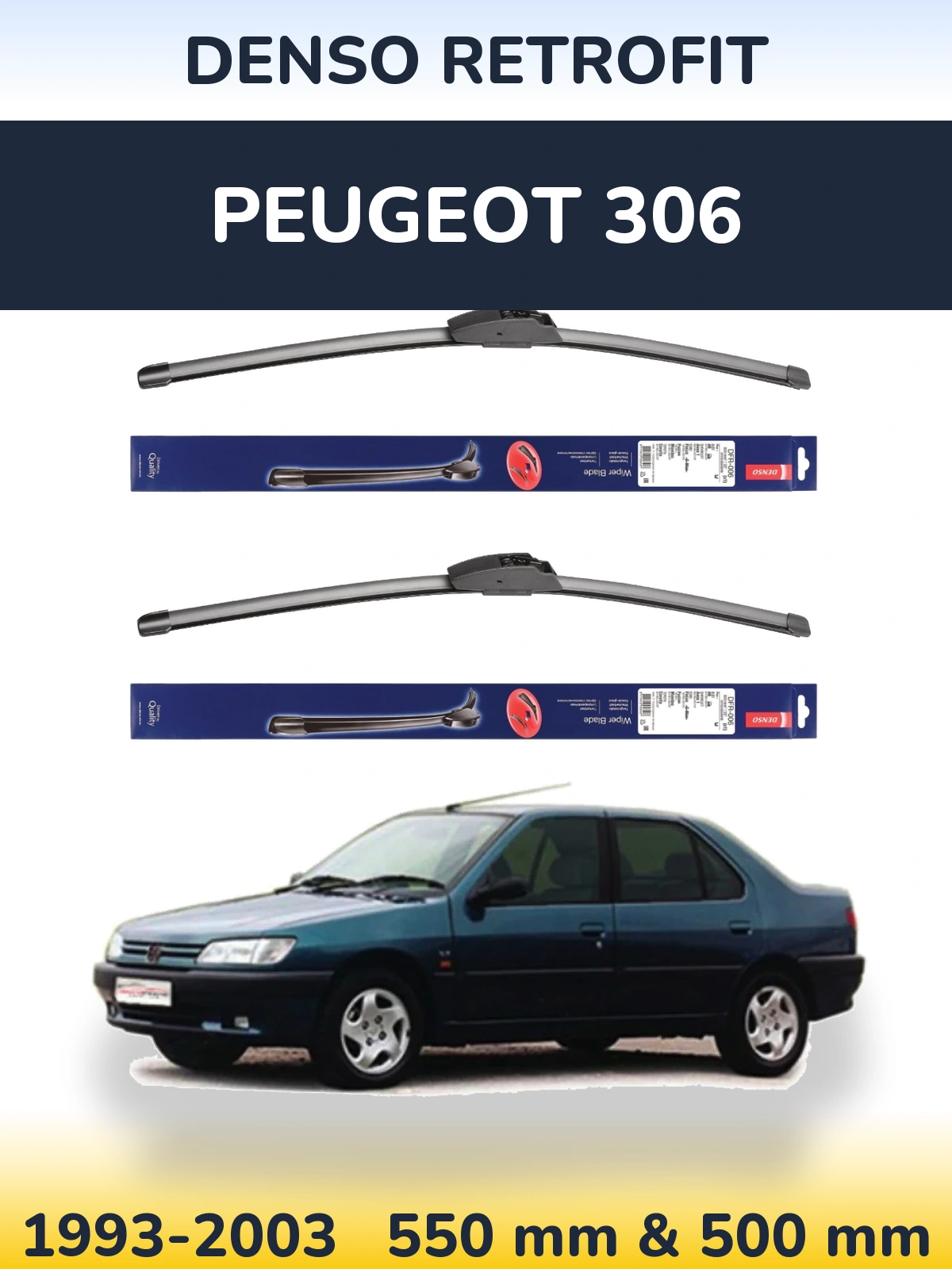 Ștergătoare Denso Retrofit pentru Peugeot 306