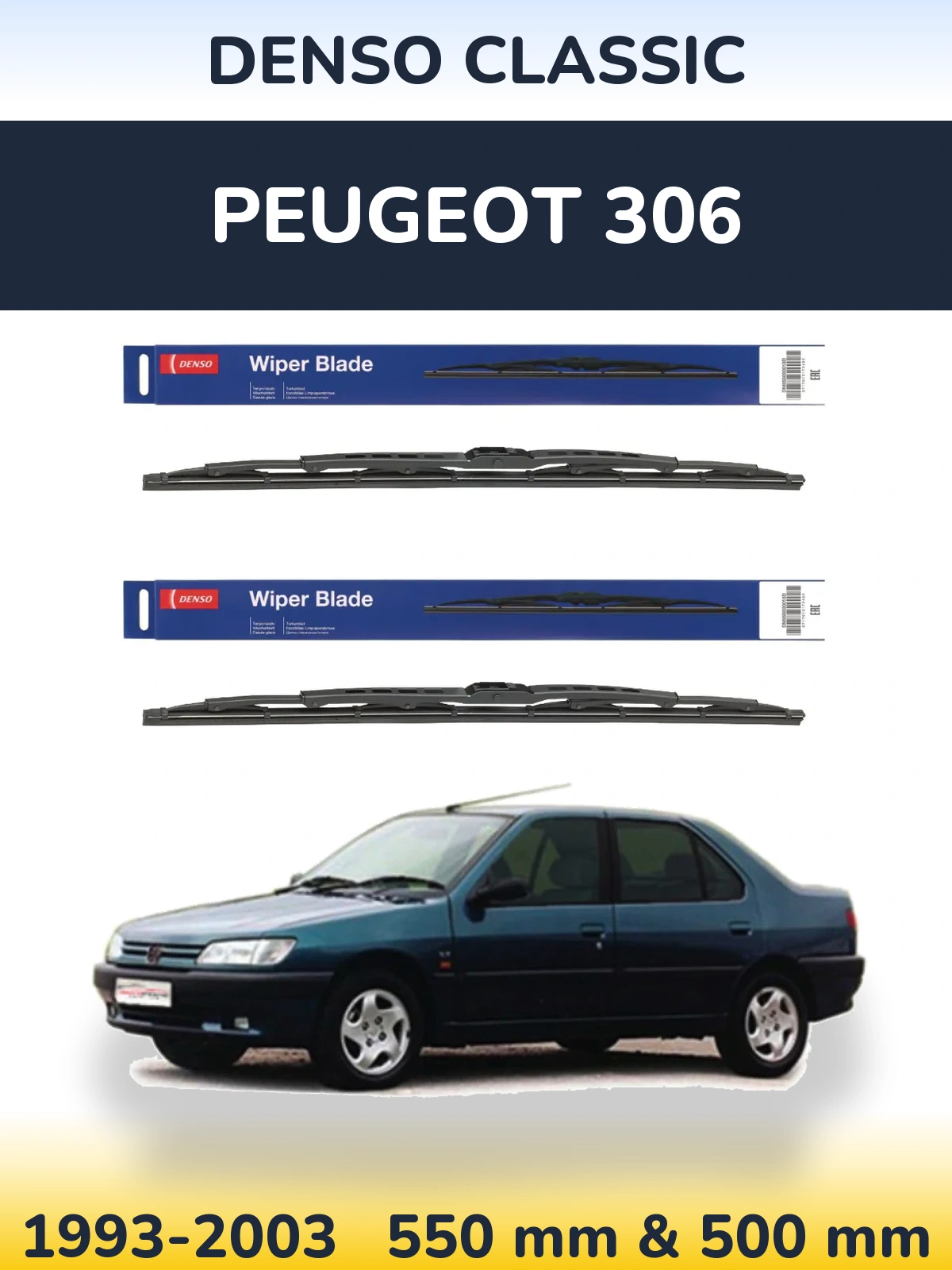 Ștergătoare Denso Classic pentru Peugeot 306