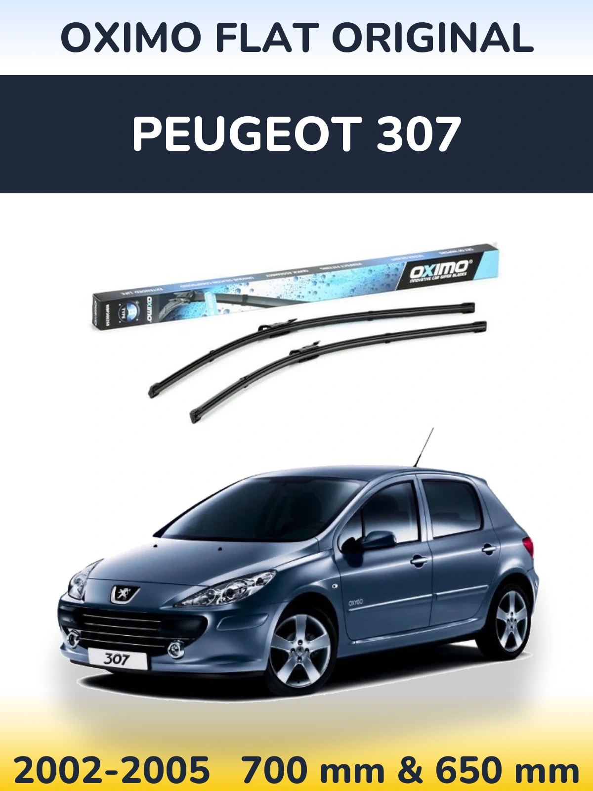 Ștergătoare Oximo Flat Original pentru Peugeot 307