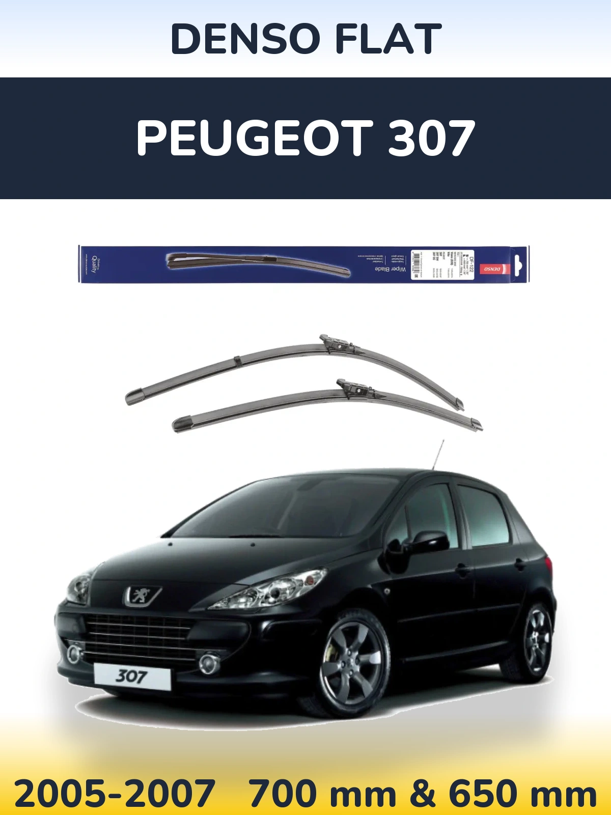 Ștergătoare Denso Flat pentru Peugeot 307