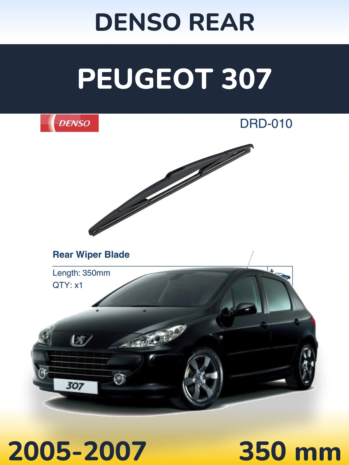 Ștergătoare Denso Rear pentru Peugeot 307