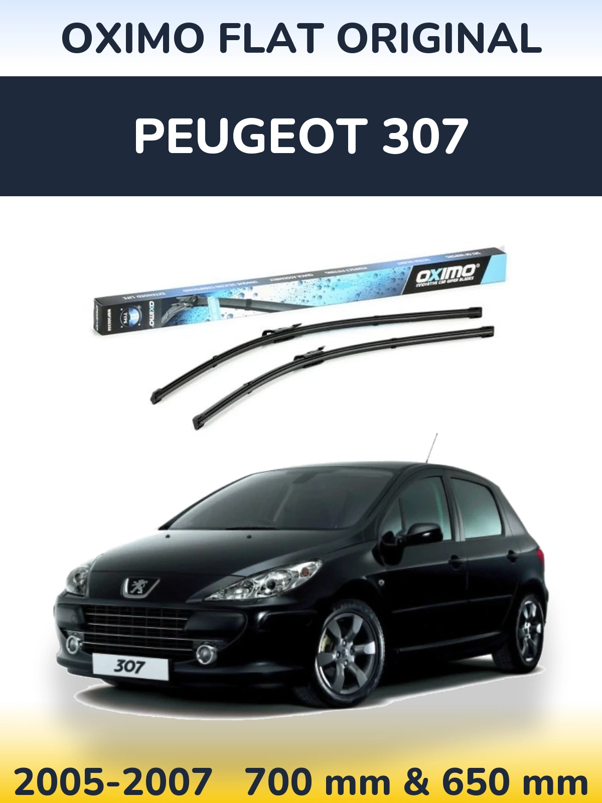 Ștergătoare Oximo Flat Original pentru Peugeot 307