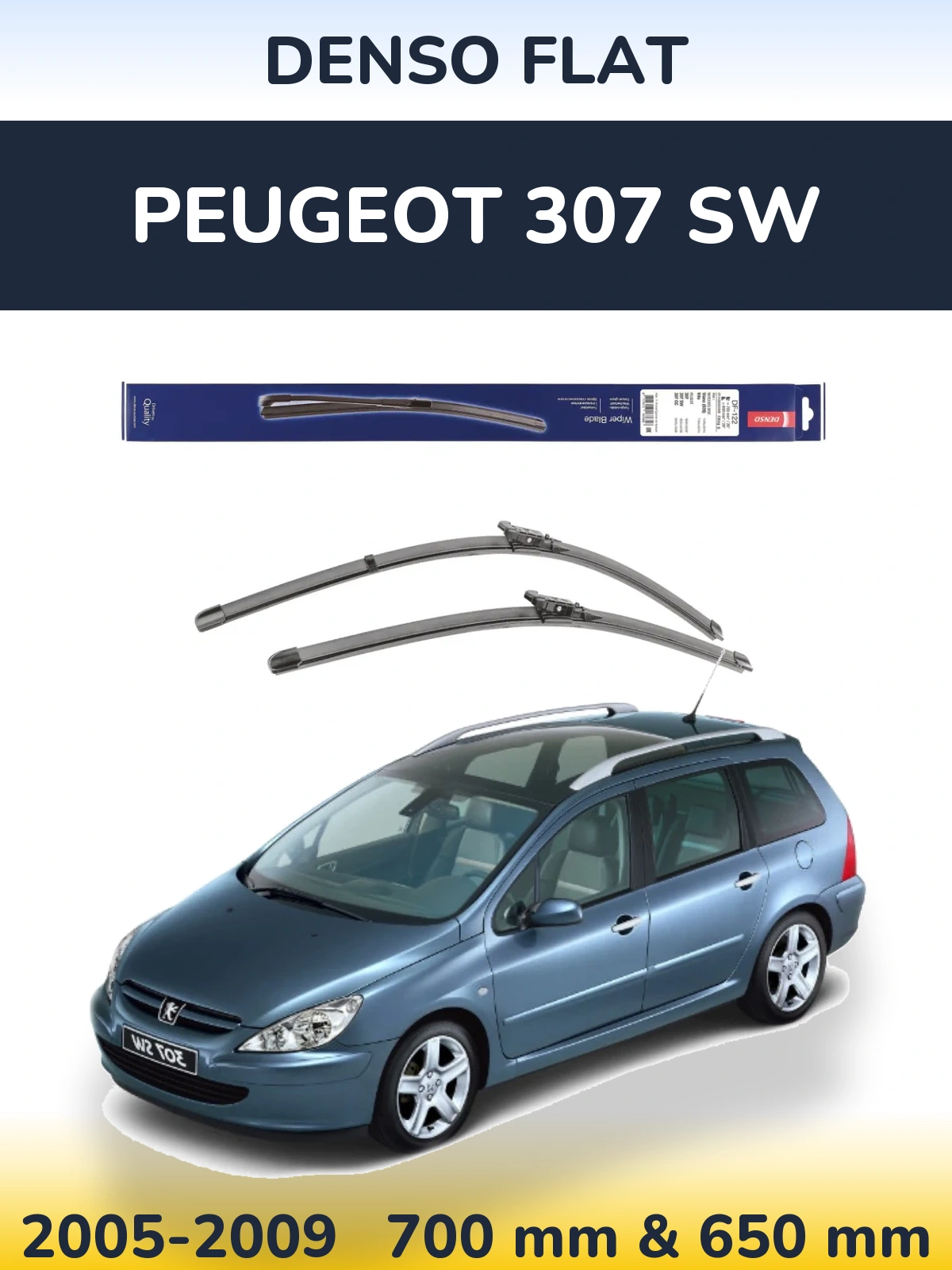 Ștergătoare Denso Flat pentru Peugeot 307 SW