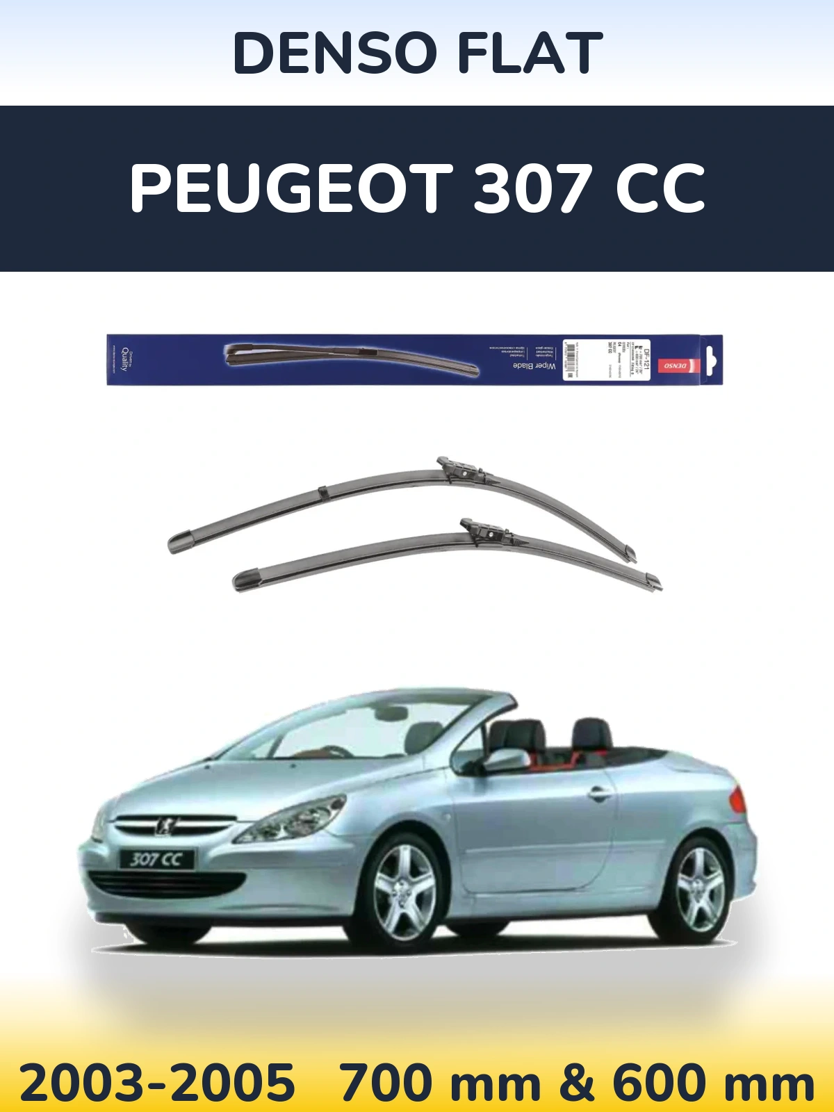 Ștergătoare Denso Flat pentru Peugeot 307 CC