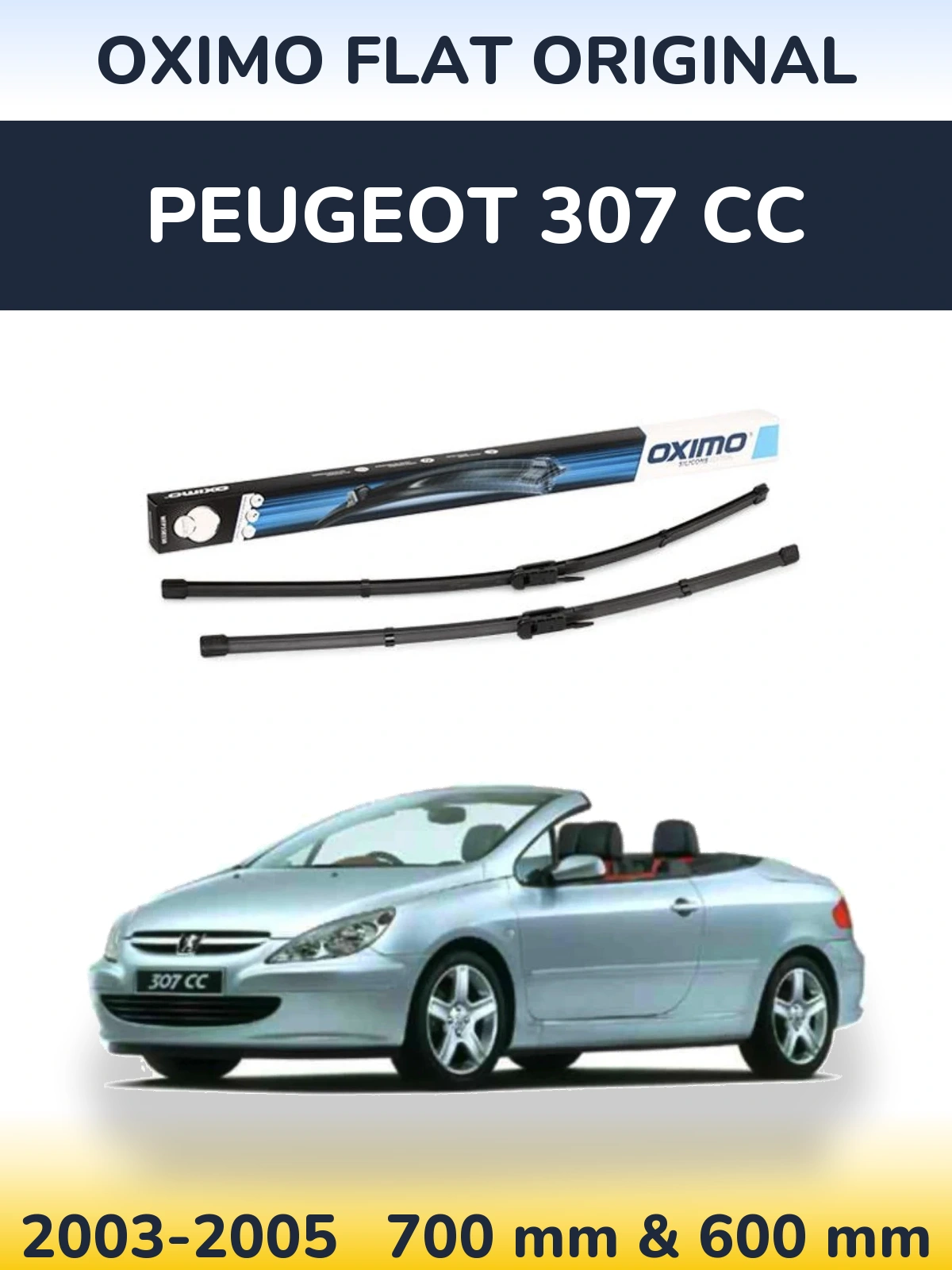 Ștergătoare Oximo Flat Original pentru Peugeot 307 CC
